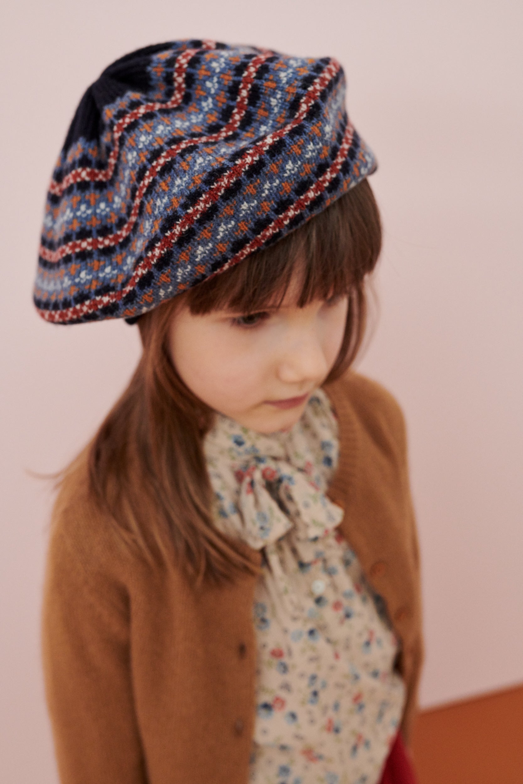 Girls Caramel Cashmere Cardigan
