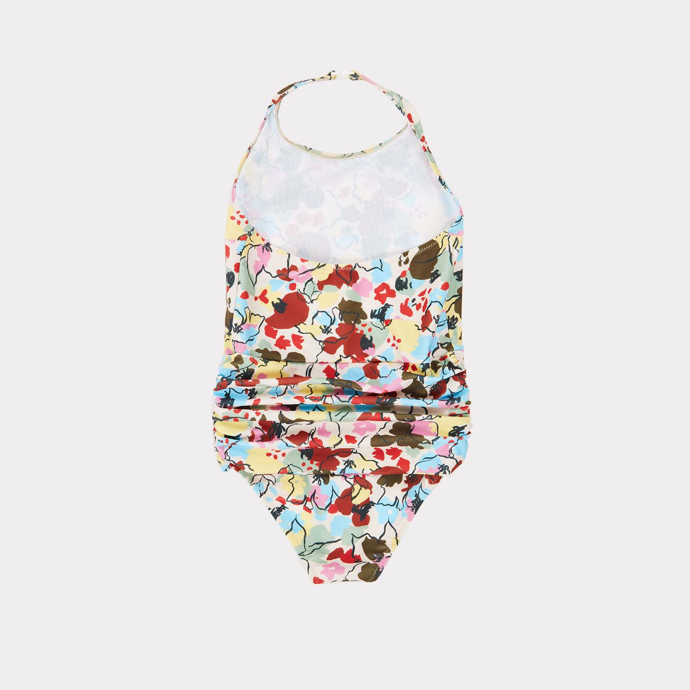 Girls Painted Flower Swimsuit