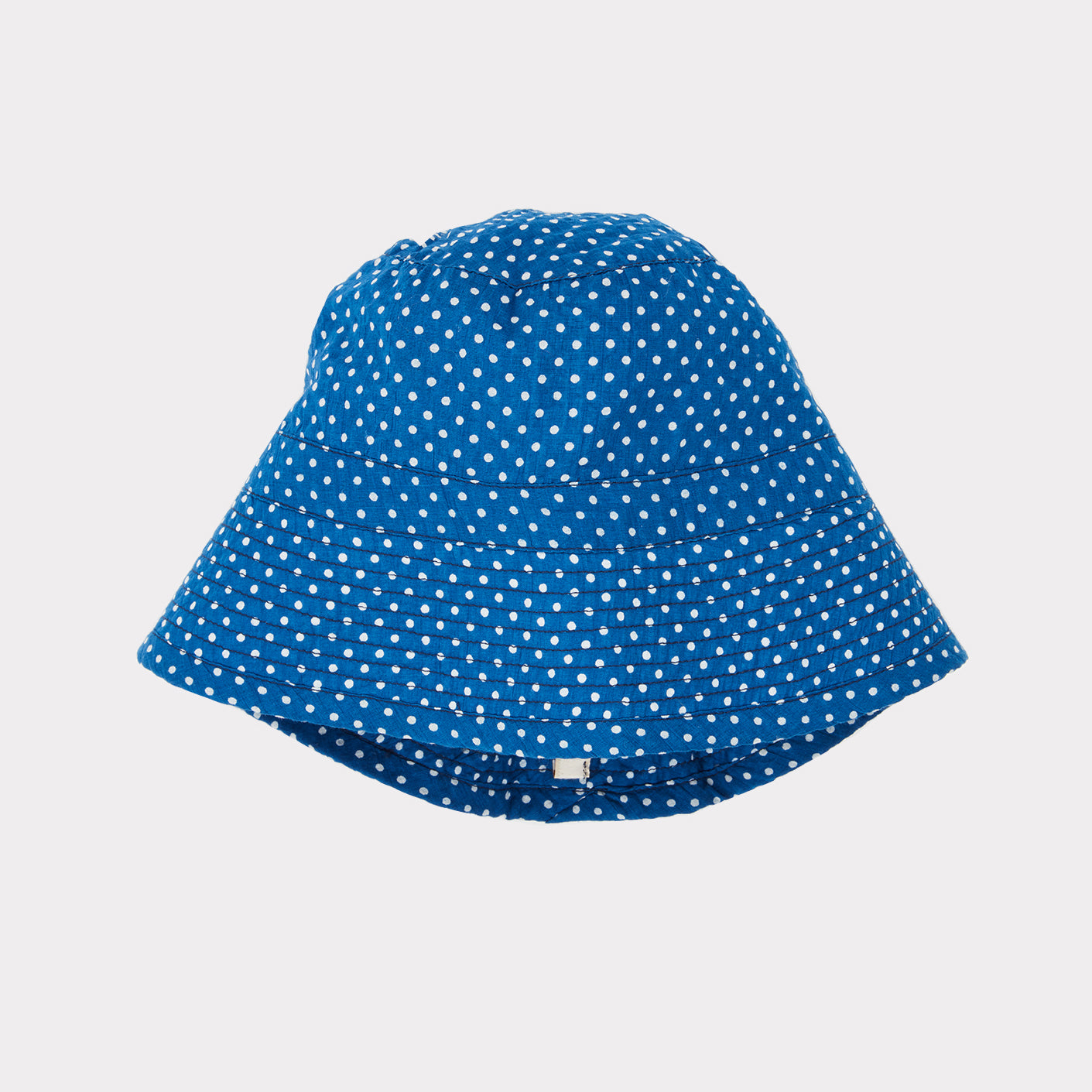 Baby Boys & Girls Blue Dots Cotton Sunhat