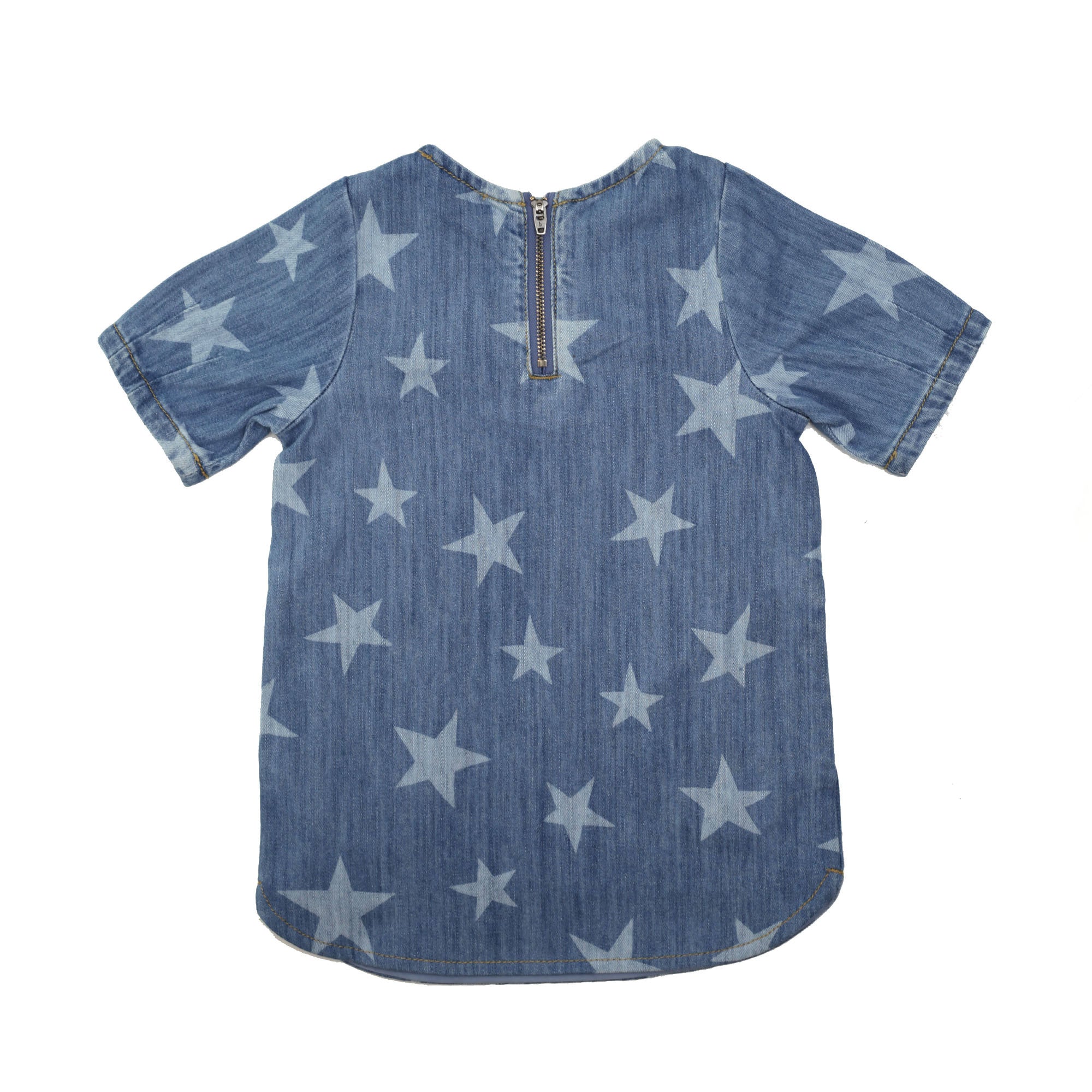 Girls Blue Star Printed 'Bess' Dress - CÉMAROSE | Children's Fashion Store - 2