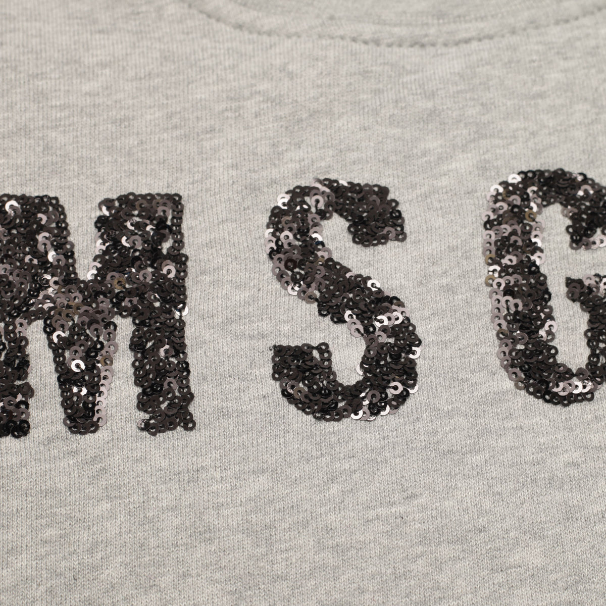 Girls Melange Grey Embroidered Brand Cotton Sweatshirt - CÉMAROSE | Children's Fashion Store - 3