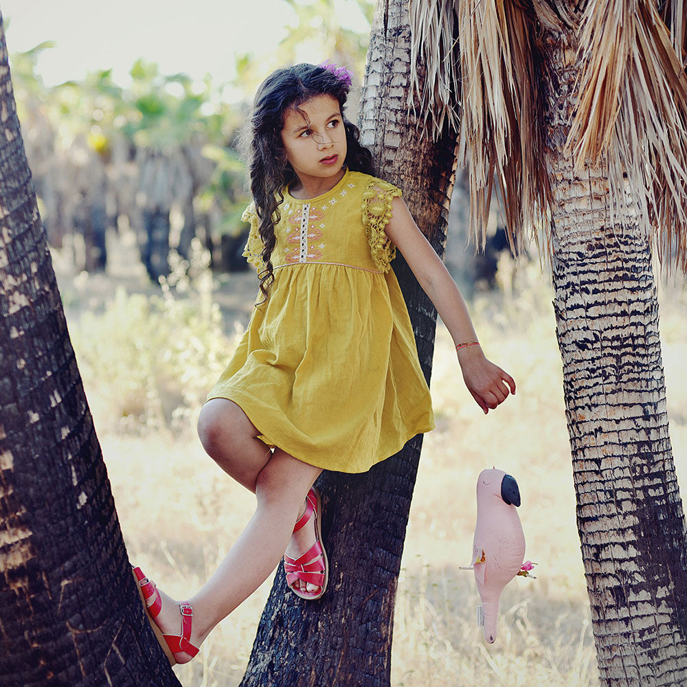 Girls Mustard "Java" Dress