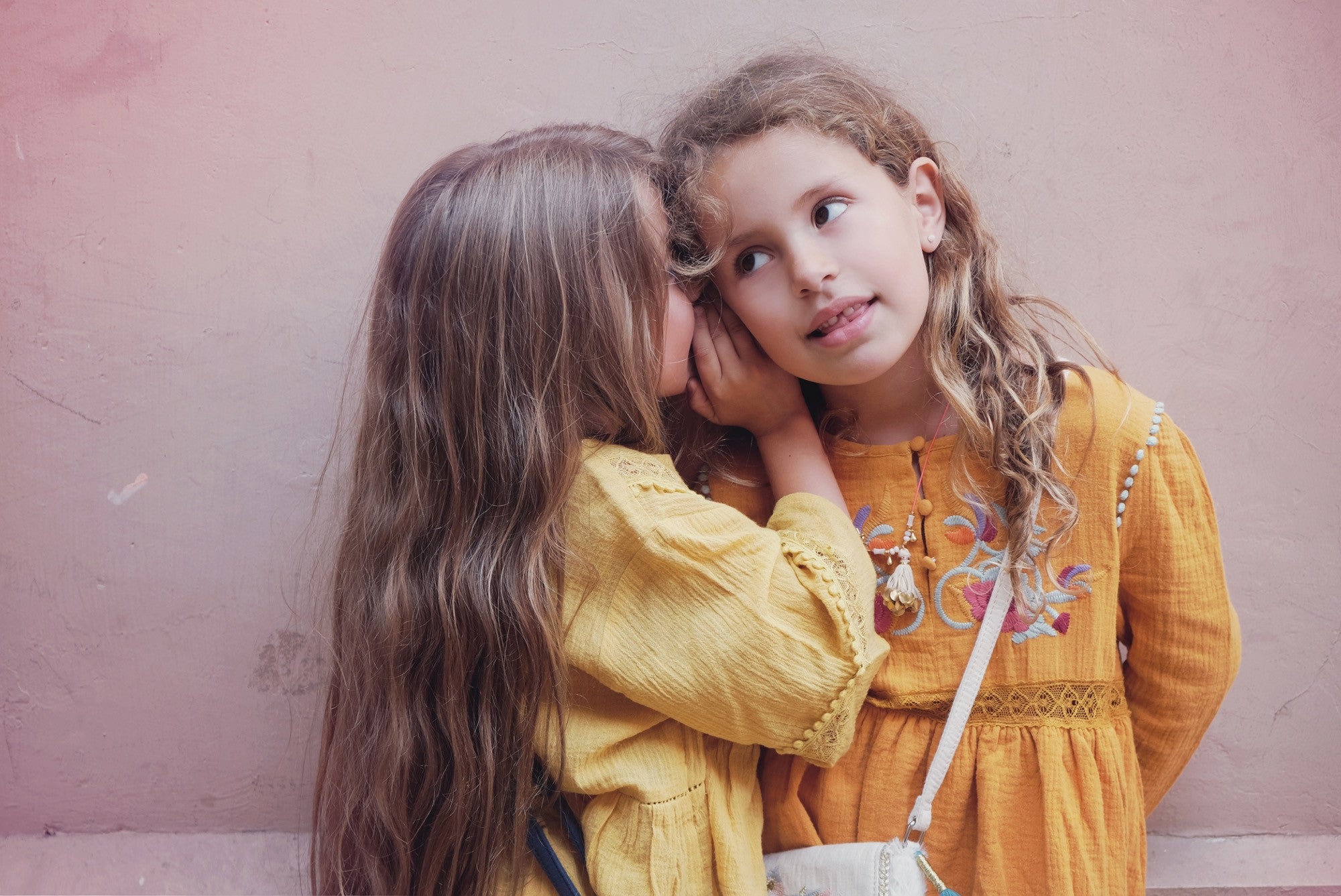 Girls Yellow Embroidered Trims Cotton 'Samsa' Dress - CÉMAROSE | Children's Fashion Store - 2