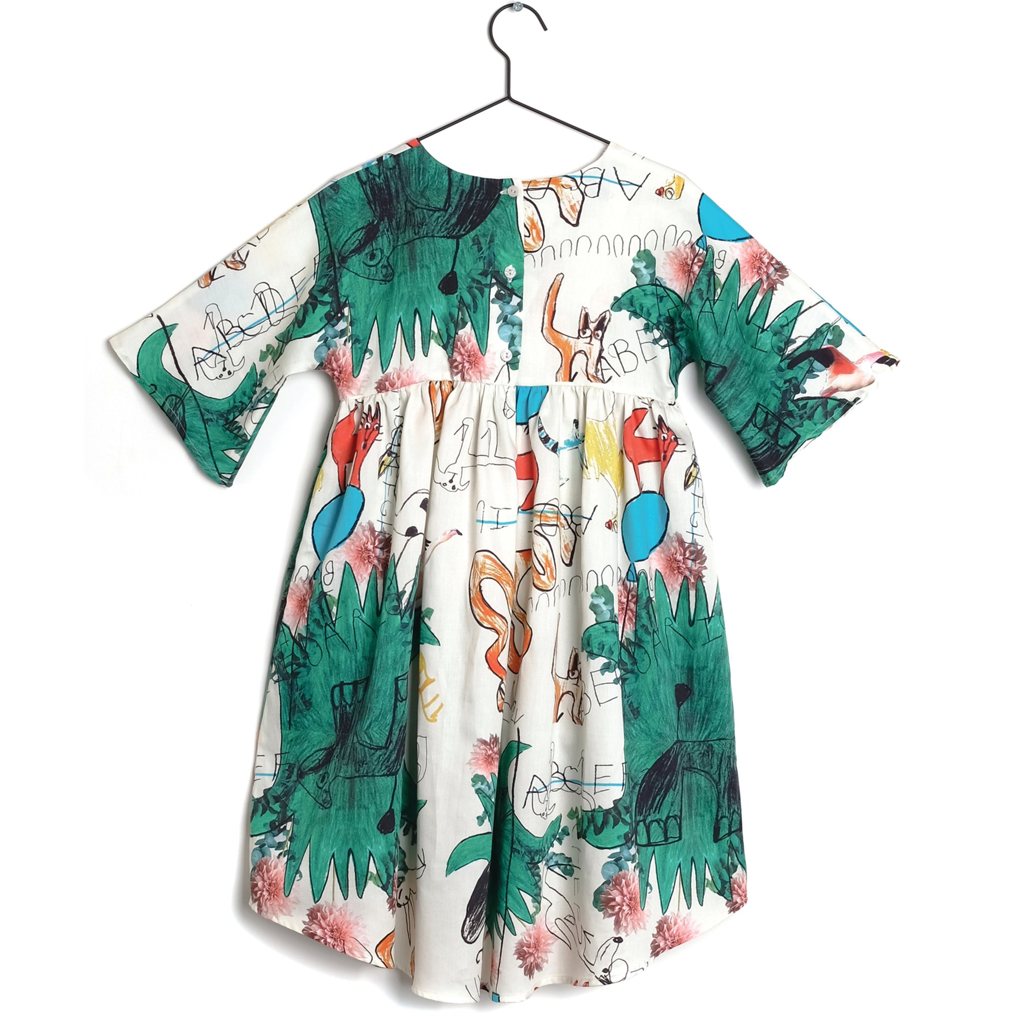 Girls Printed Cotton Dress