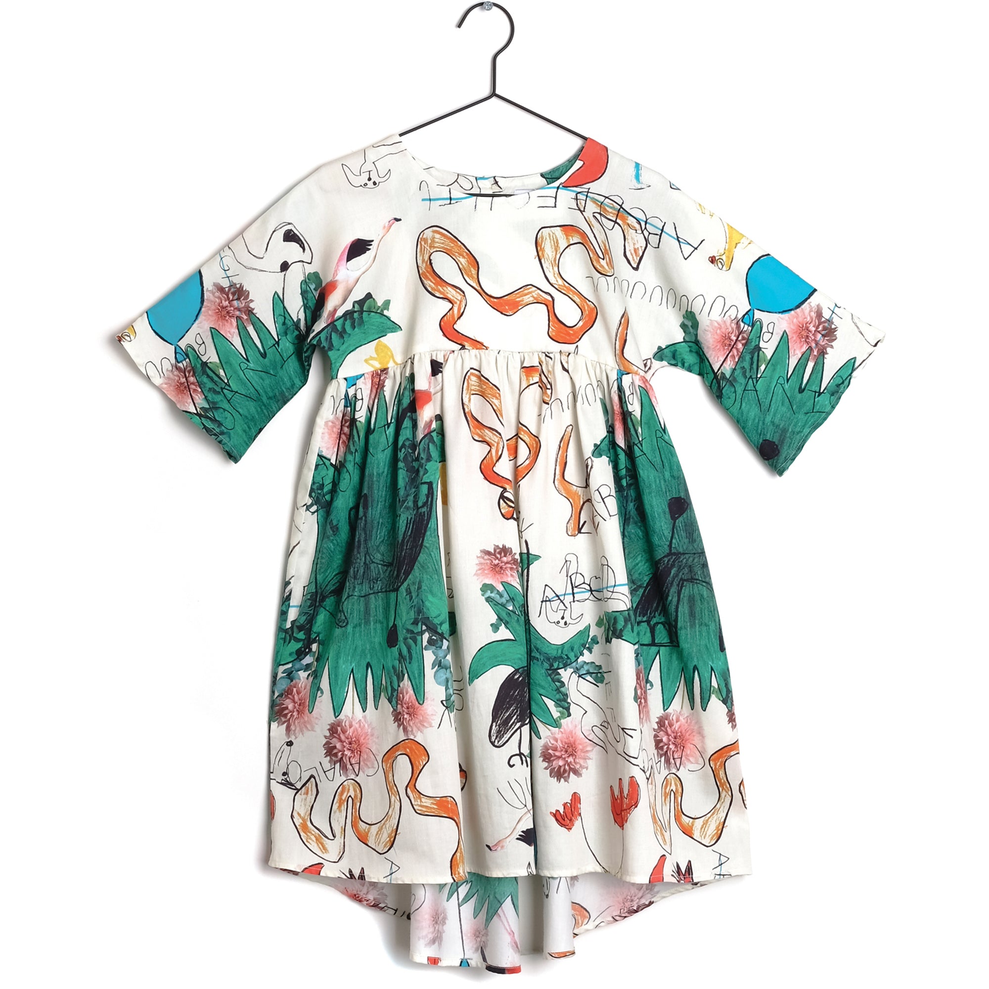 Girls Printed Cotton Dress