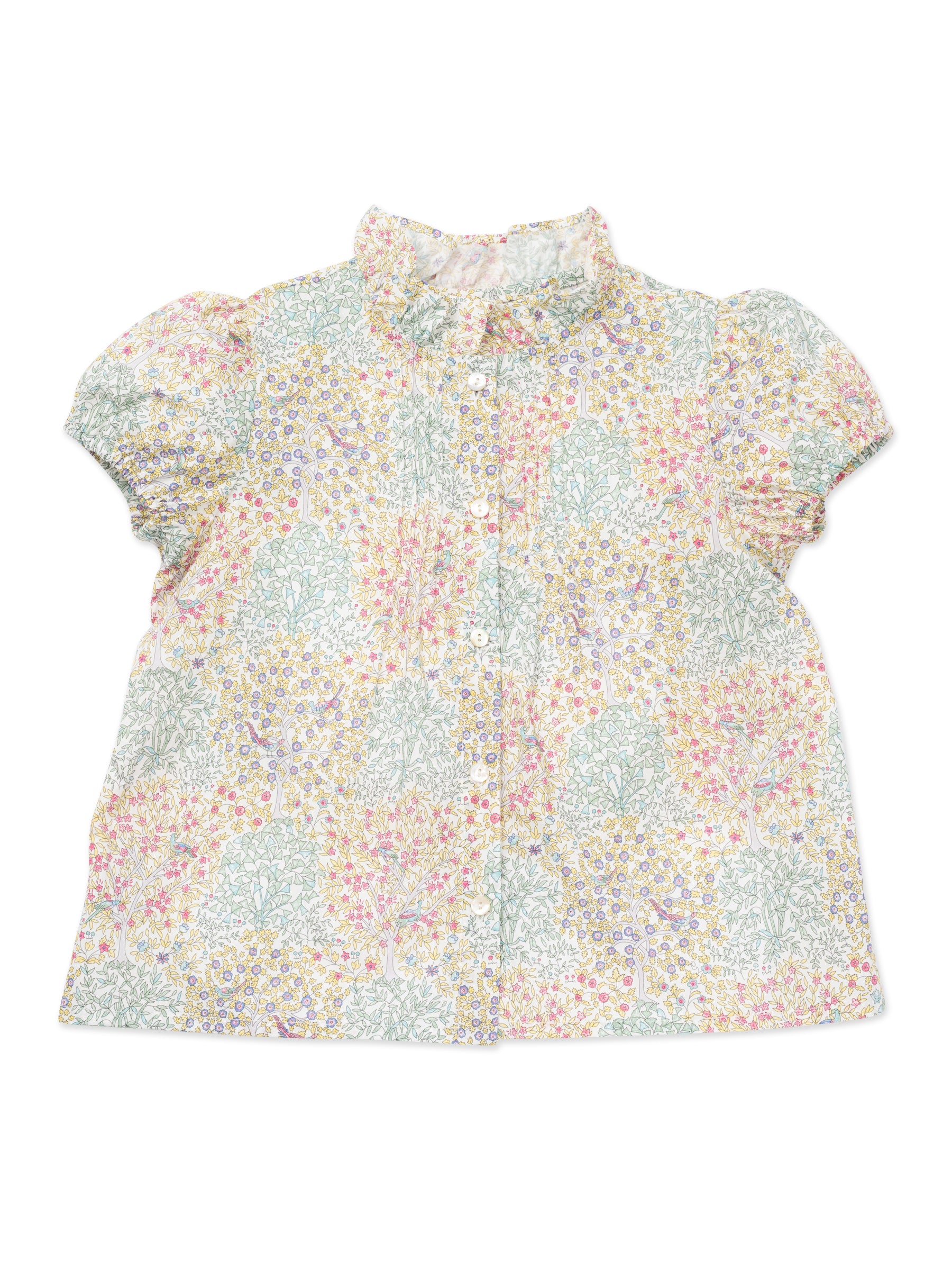 Girls Green Printing Cotton Top