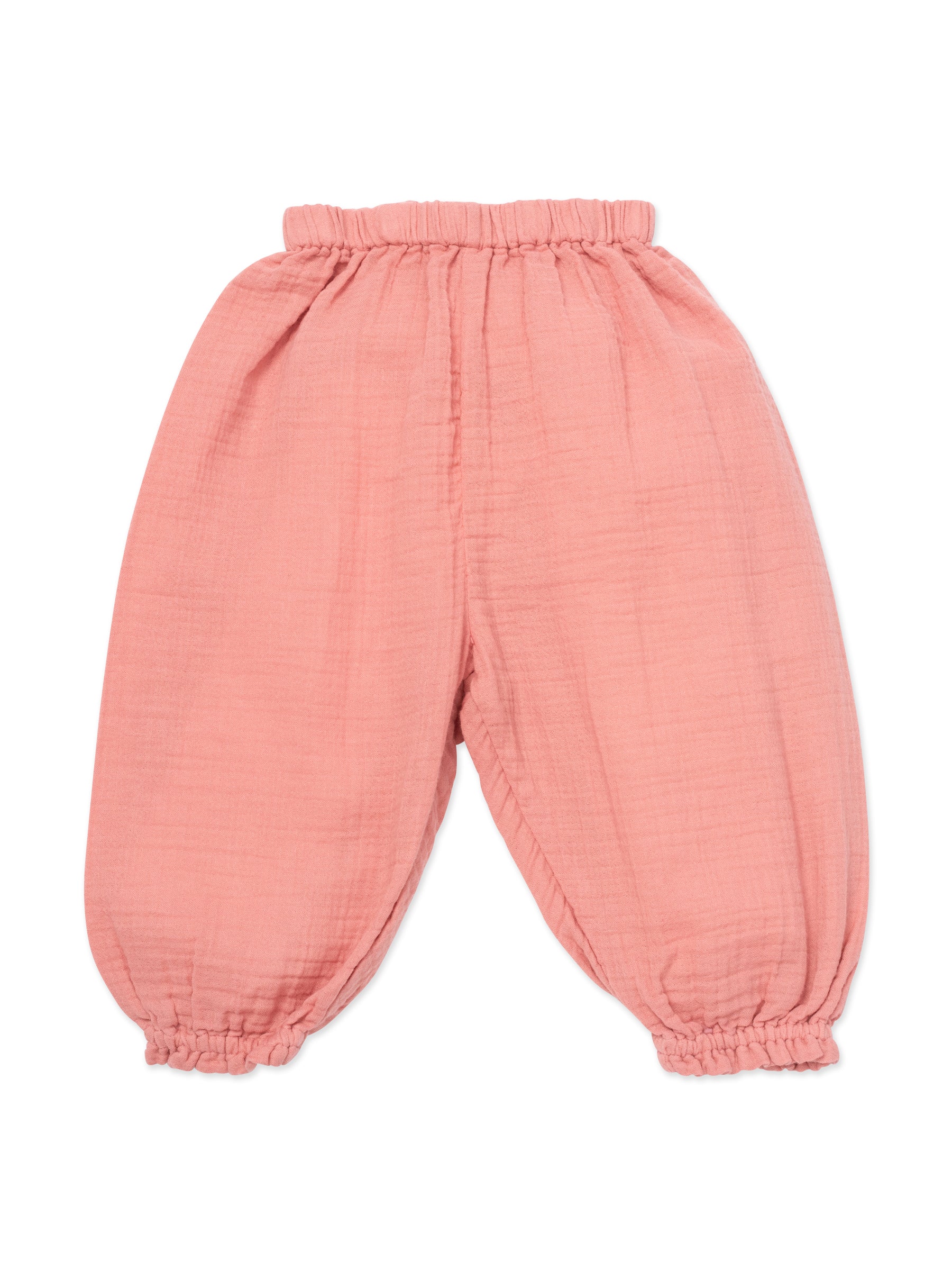 Baby Girls Pink Cotton Trousers