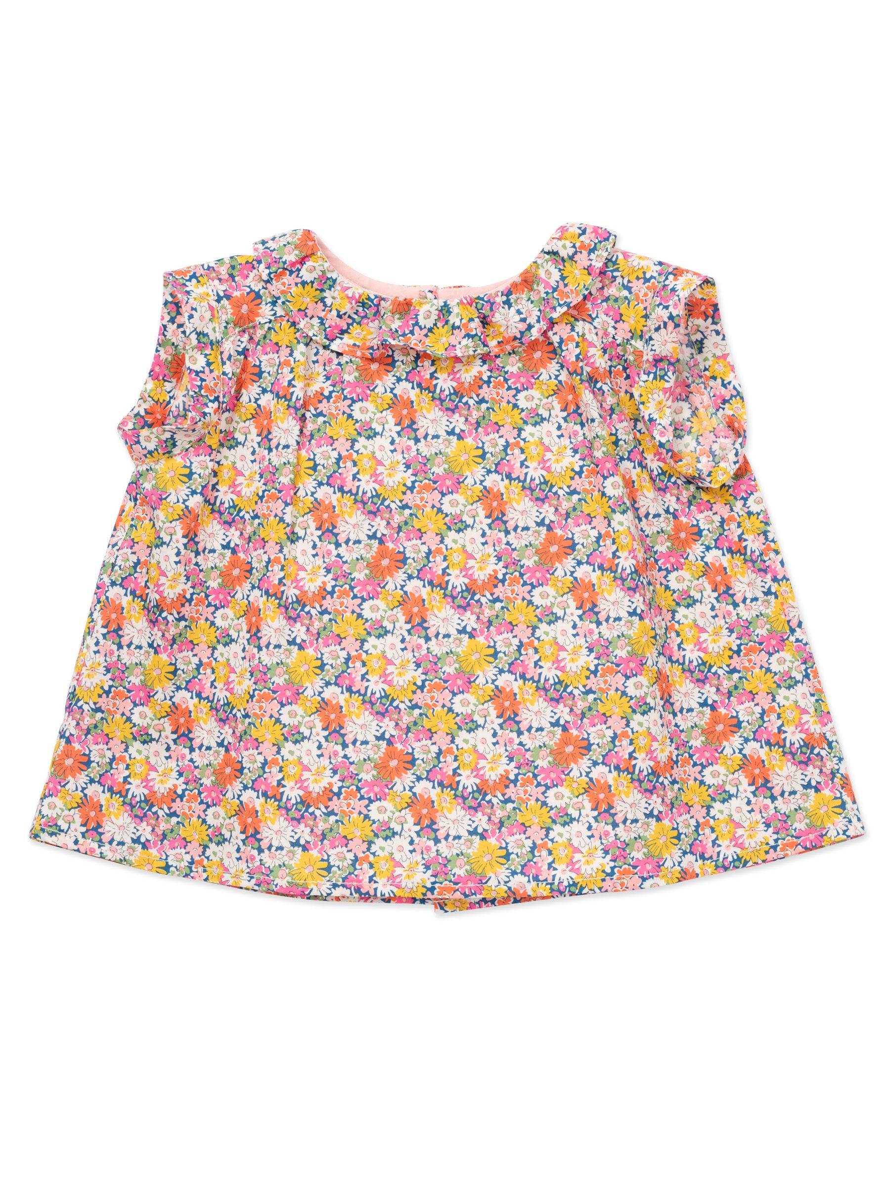 Baby Girls Pink Flower Cotton Top