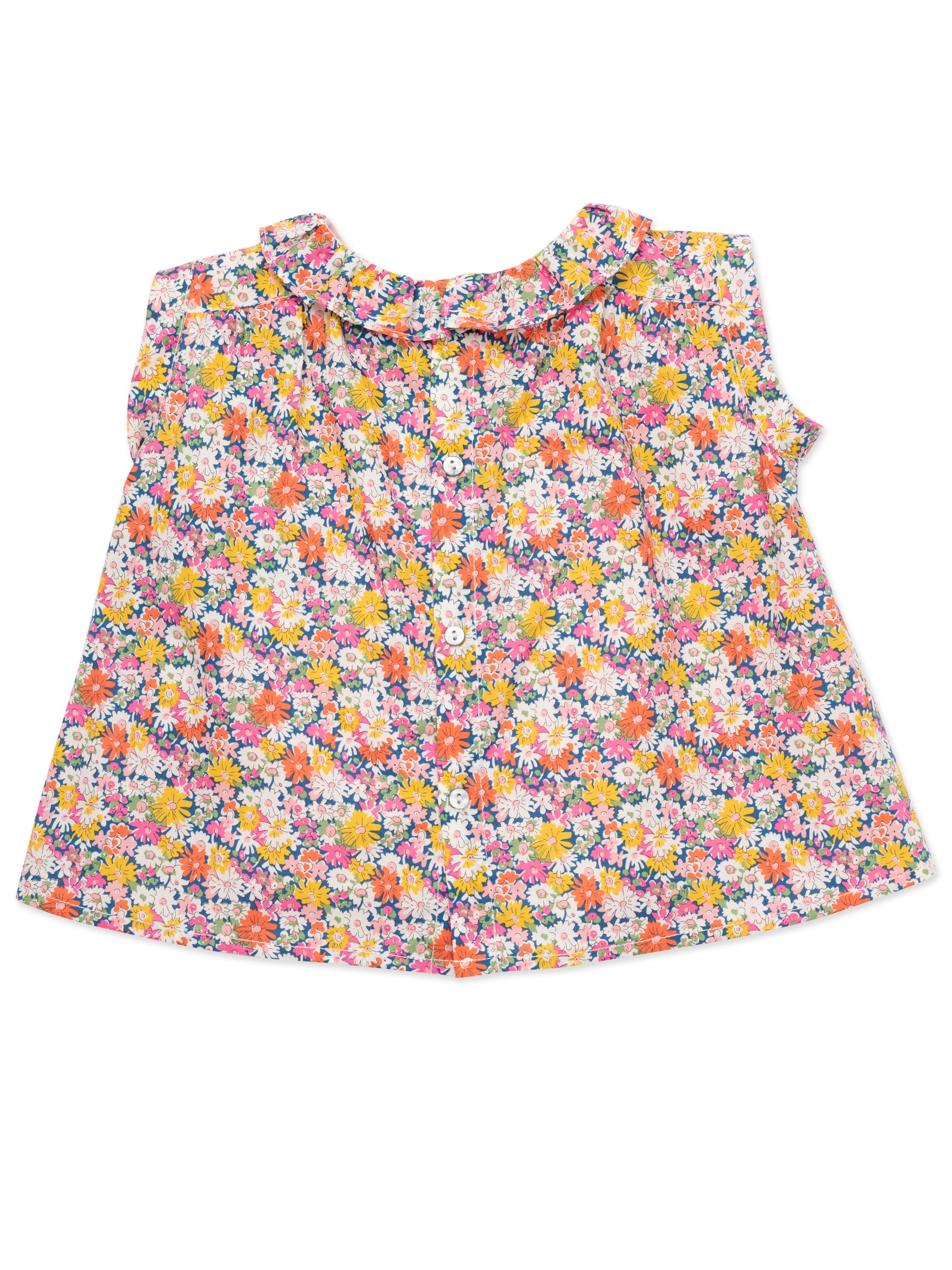 Baby Girls Pink Flower Cotton Top