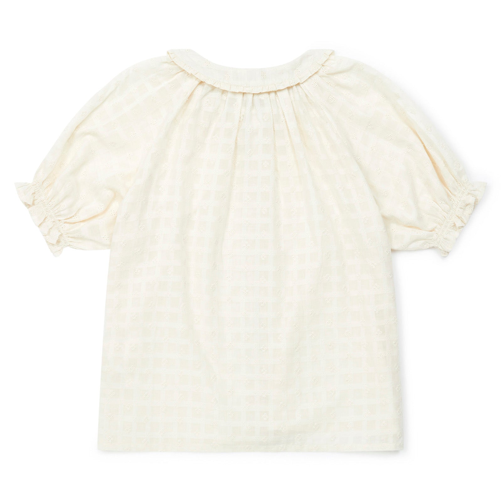 Girls White Cotton Shirt