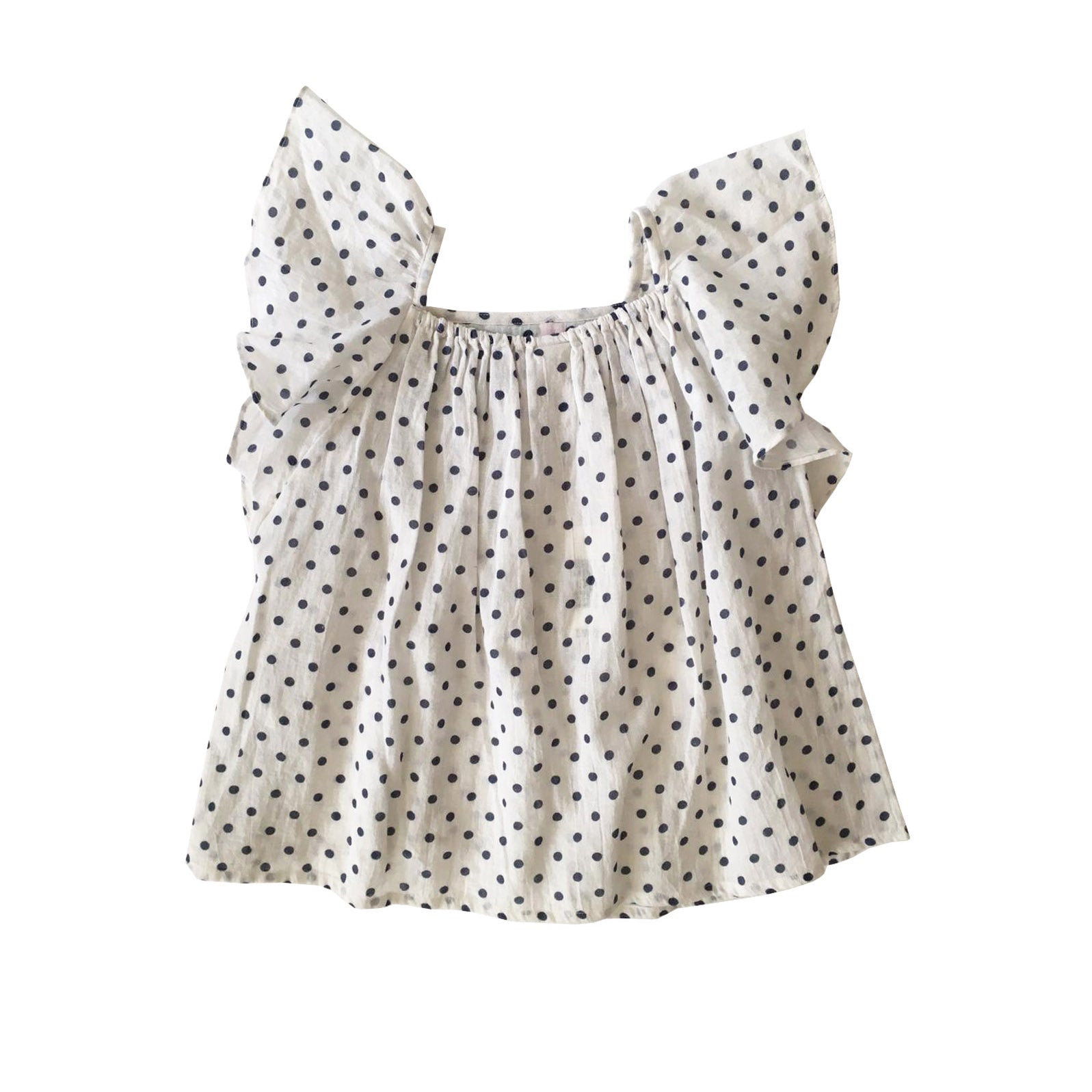 Girls White Cotton Top