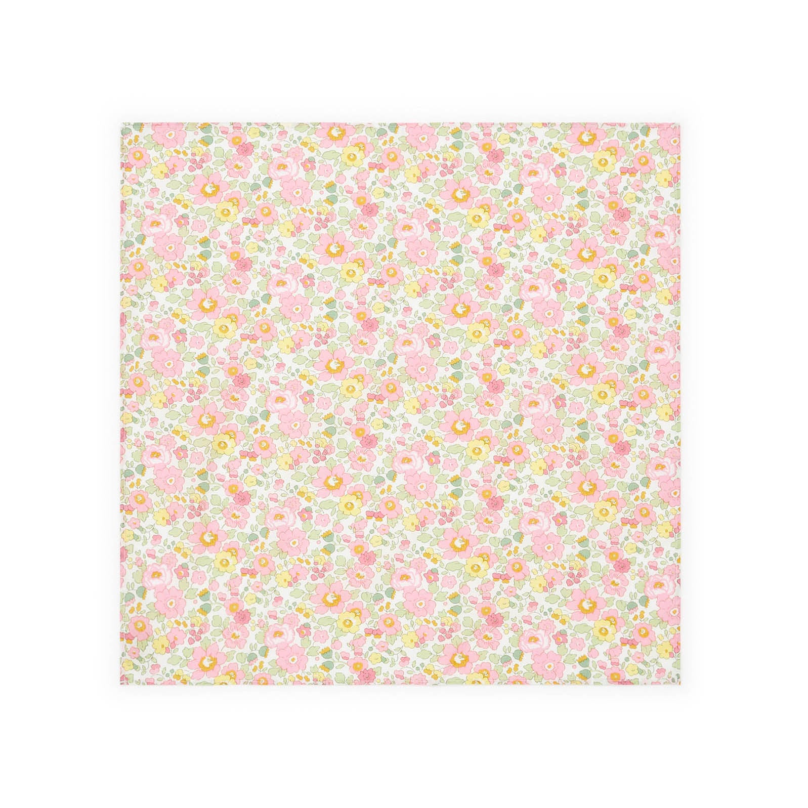 Girls Pink Floral Cotton Scarf
