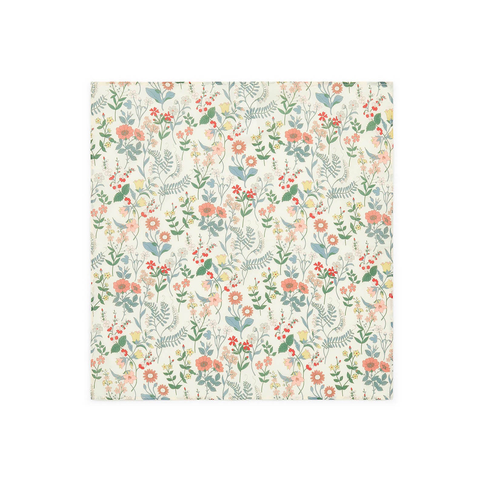 Girls Multicolor Floral Cotton Scarf