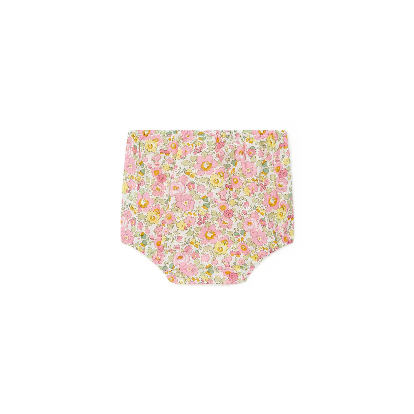 Baby Girls Yellow Flowers Cotton Bloomers