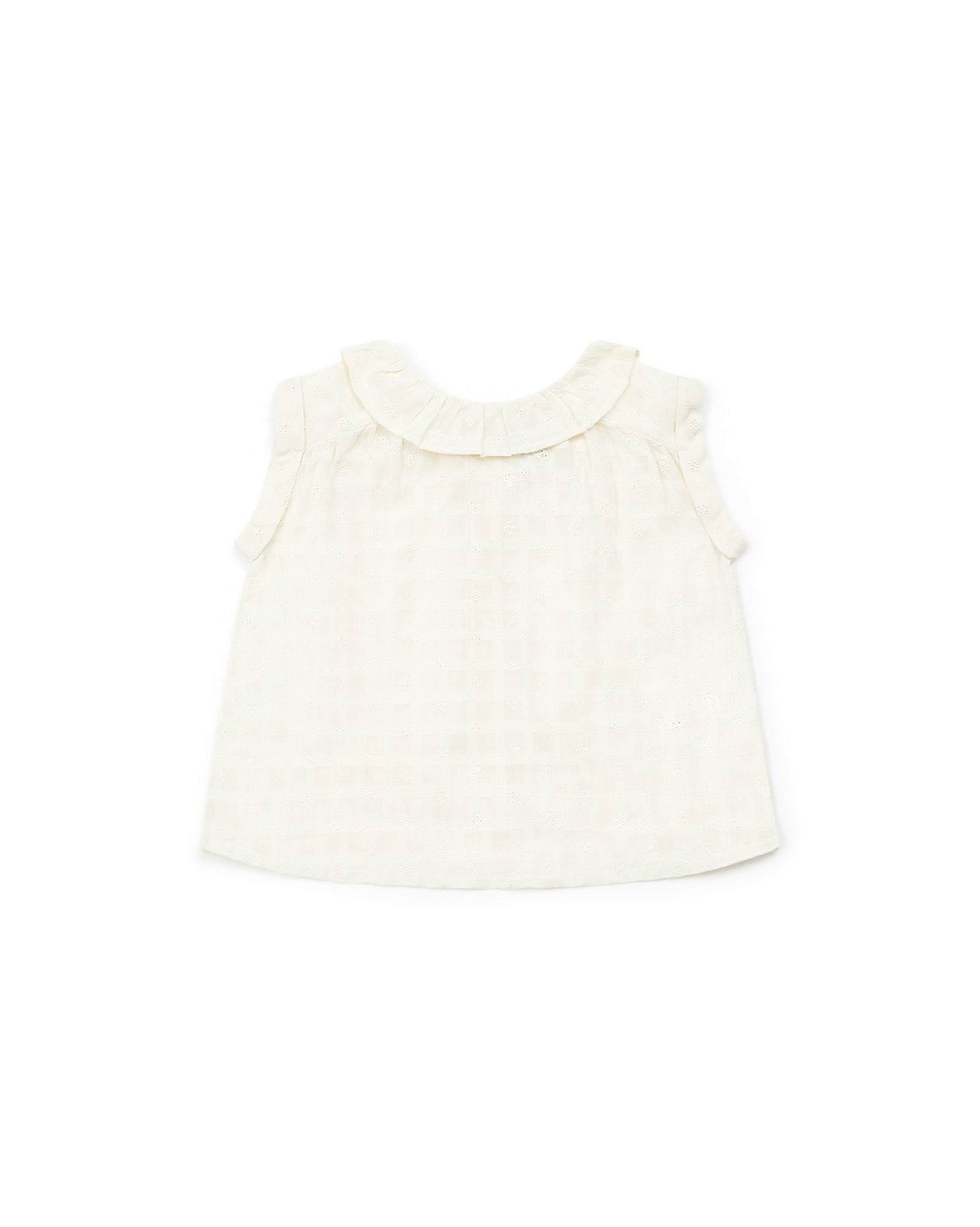 Baby Girls White Cotton Top