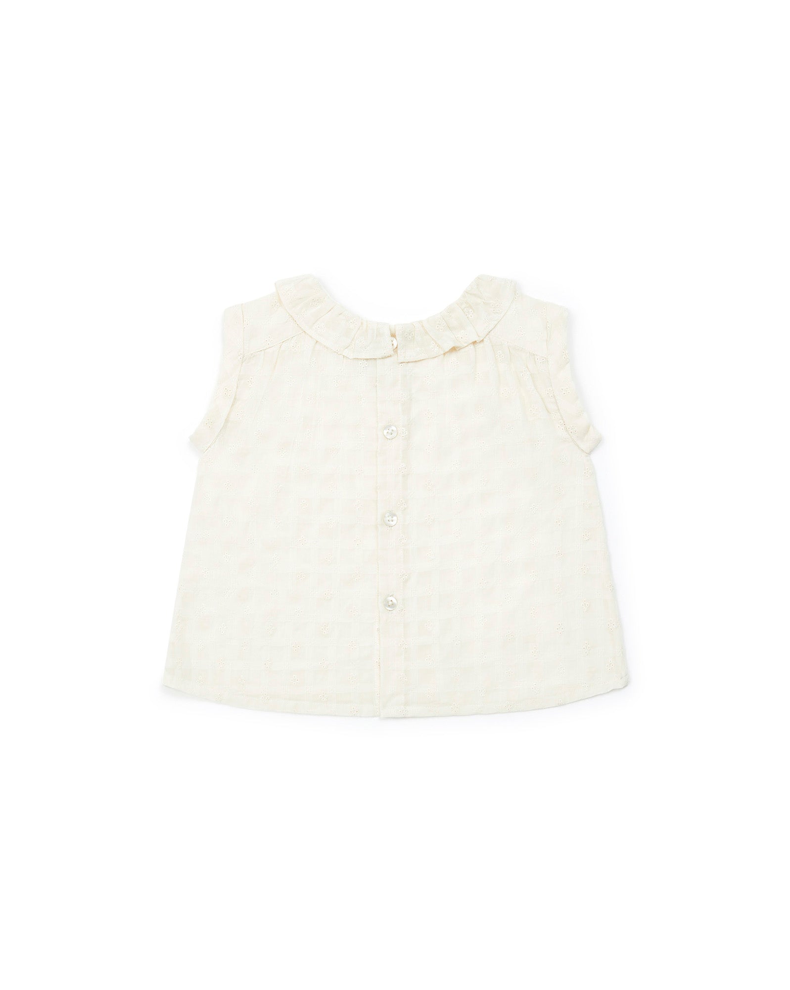 Baby Girls White Cotton Top
