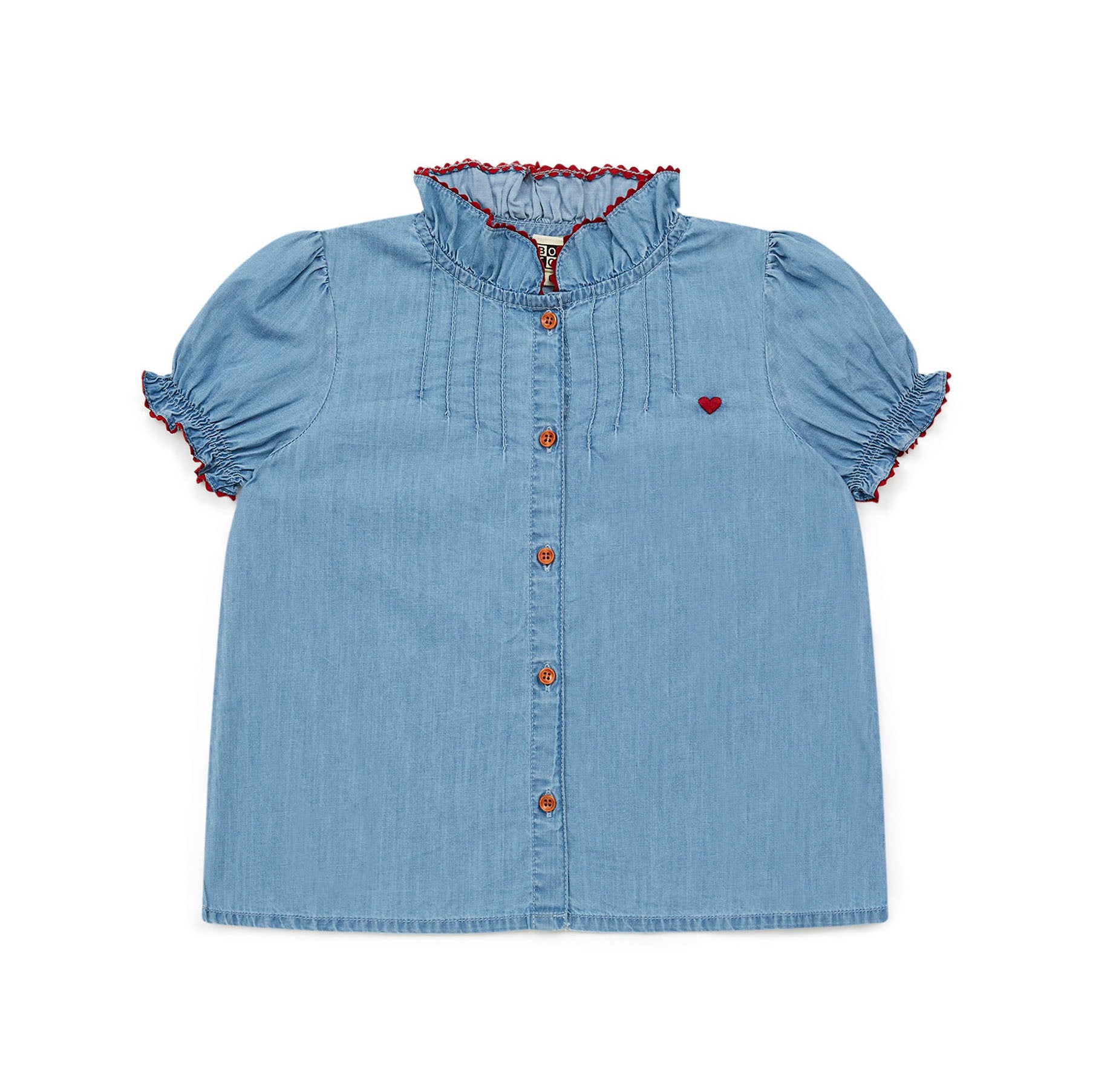 Girls Blue Denim Shirt