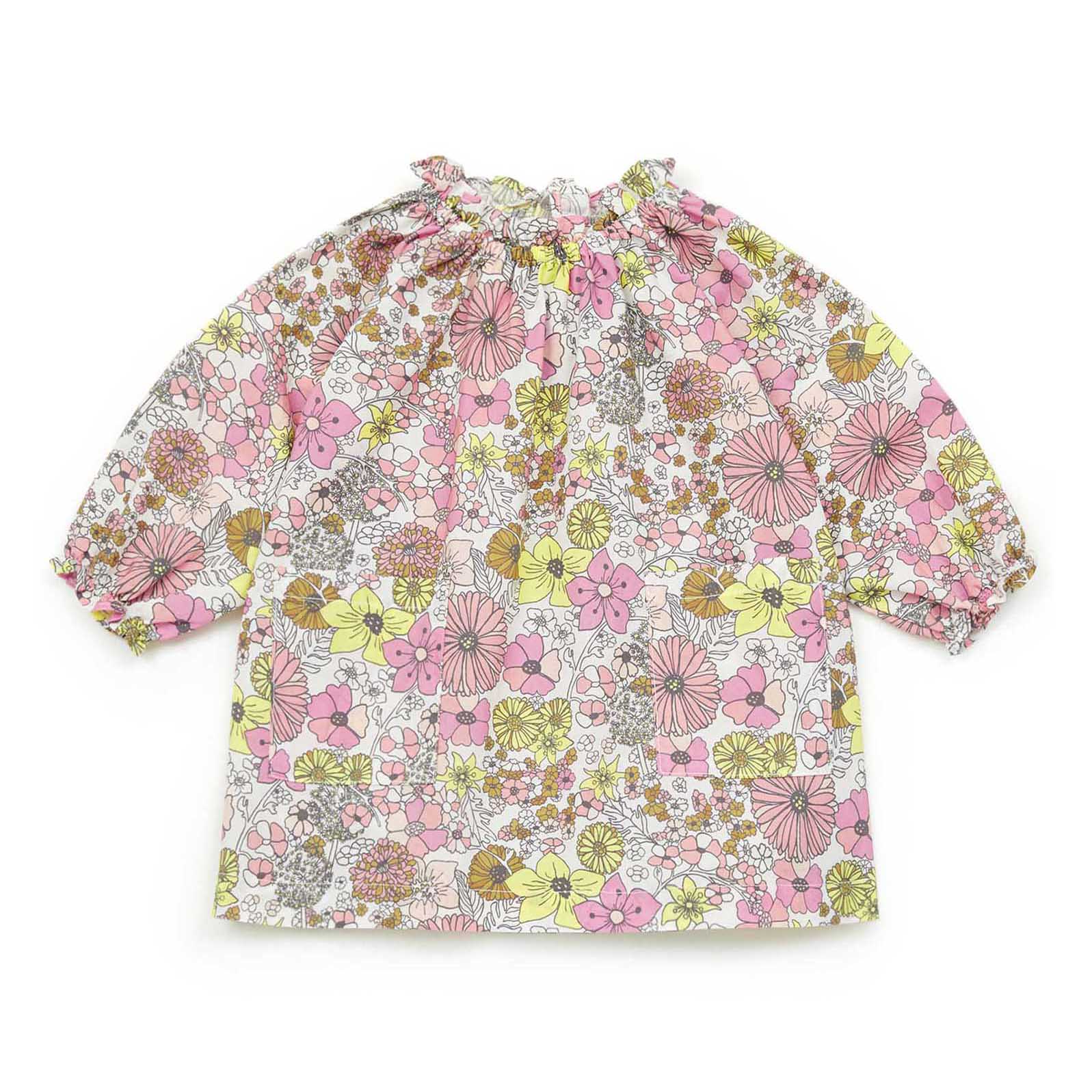 Baby Girls Pink Floral Cotton Dress