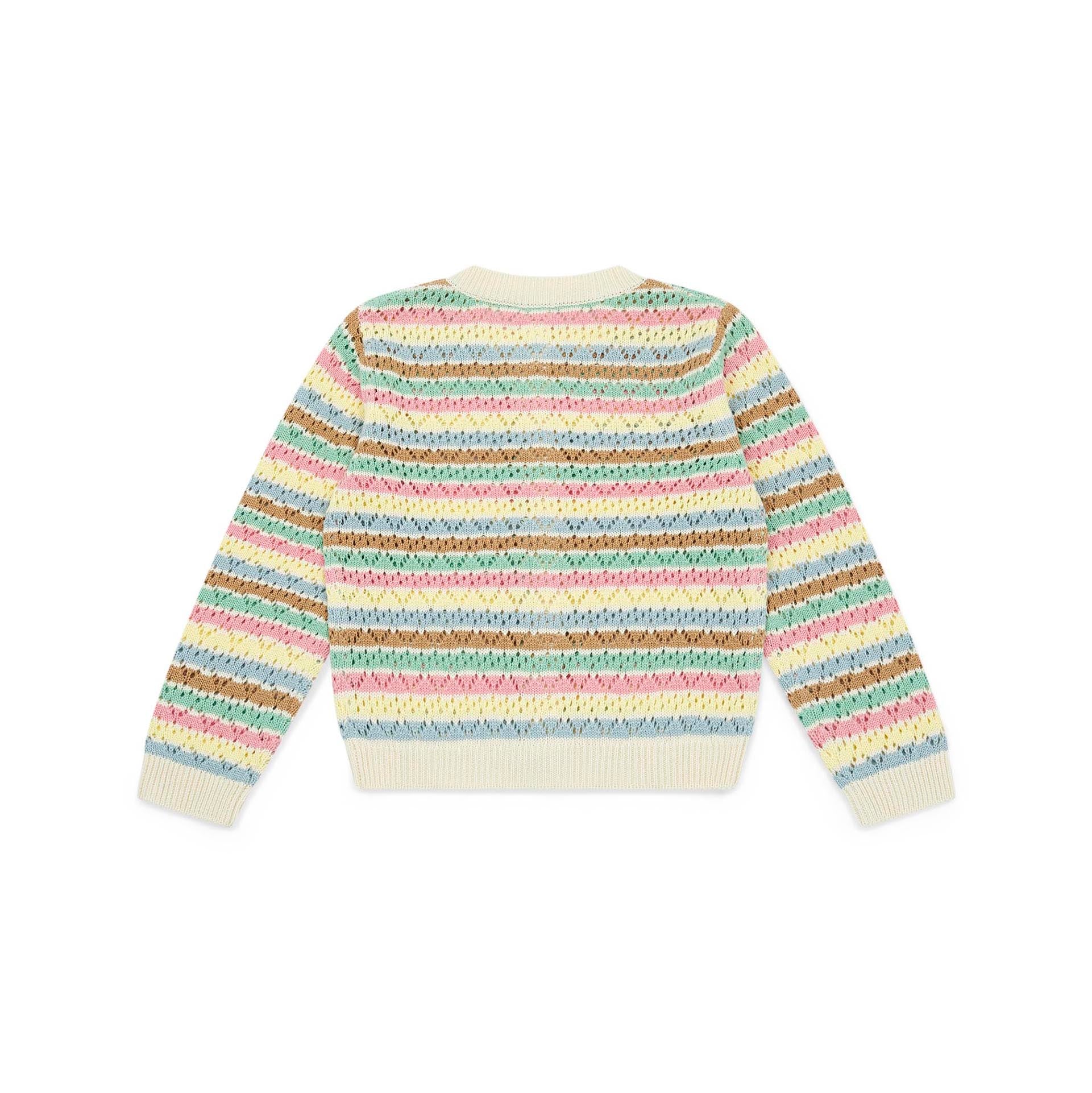 Girls Multicolor Cotton Cardigan