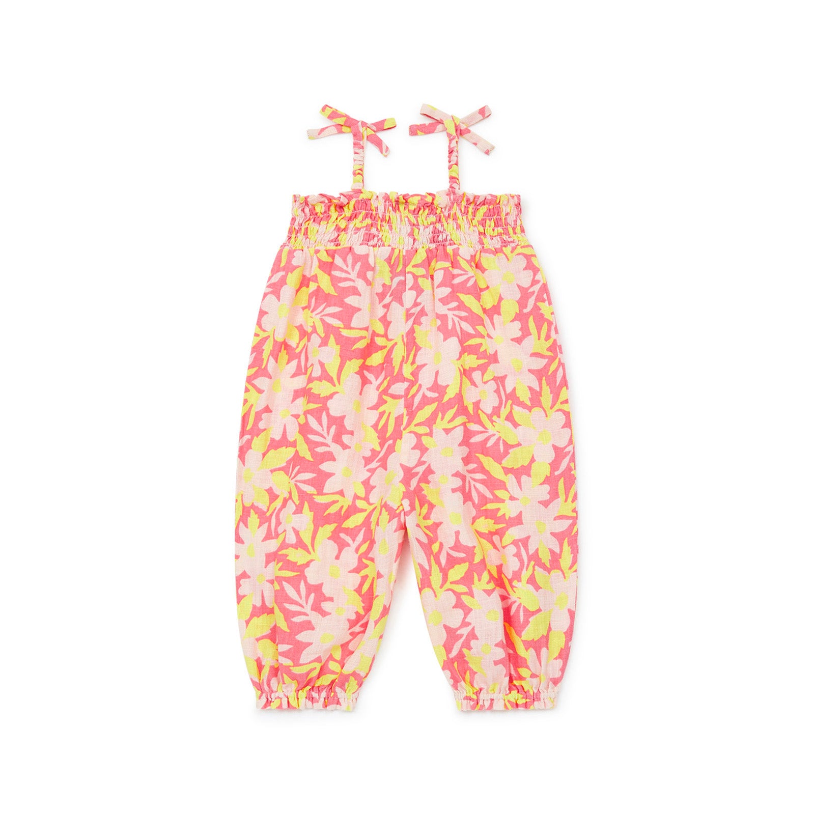 Baby Girls Pink Flower Jumpsuit