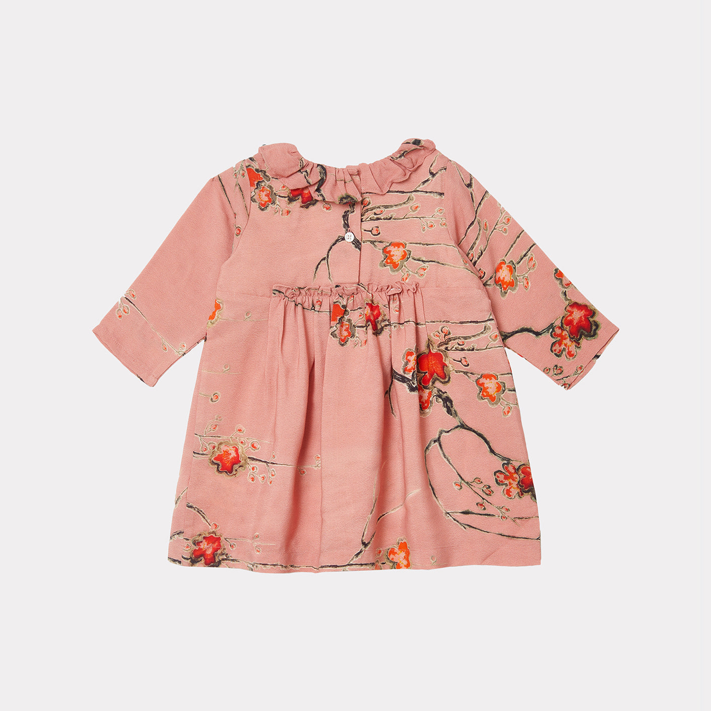 Baby Girls Pink Printed Dress
