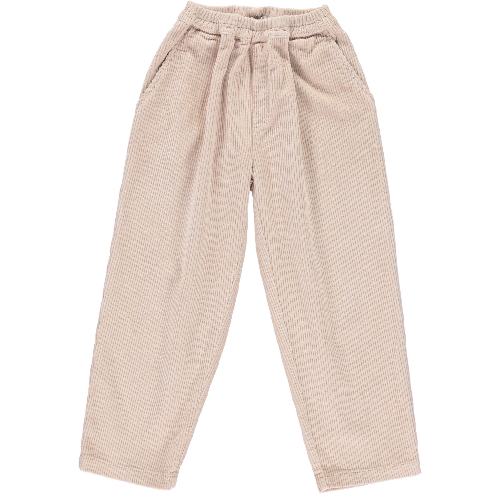 Girls Beige Cotton Trousers