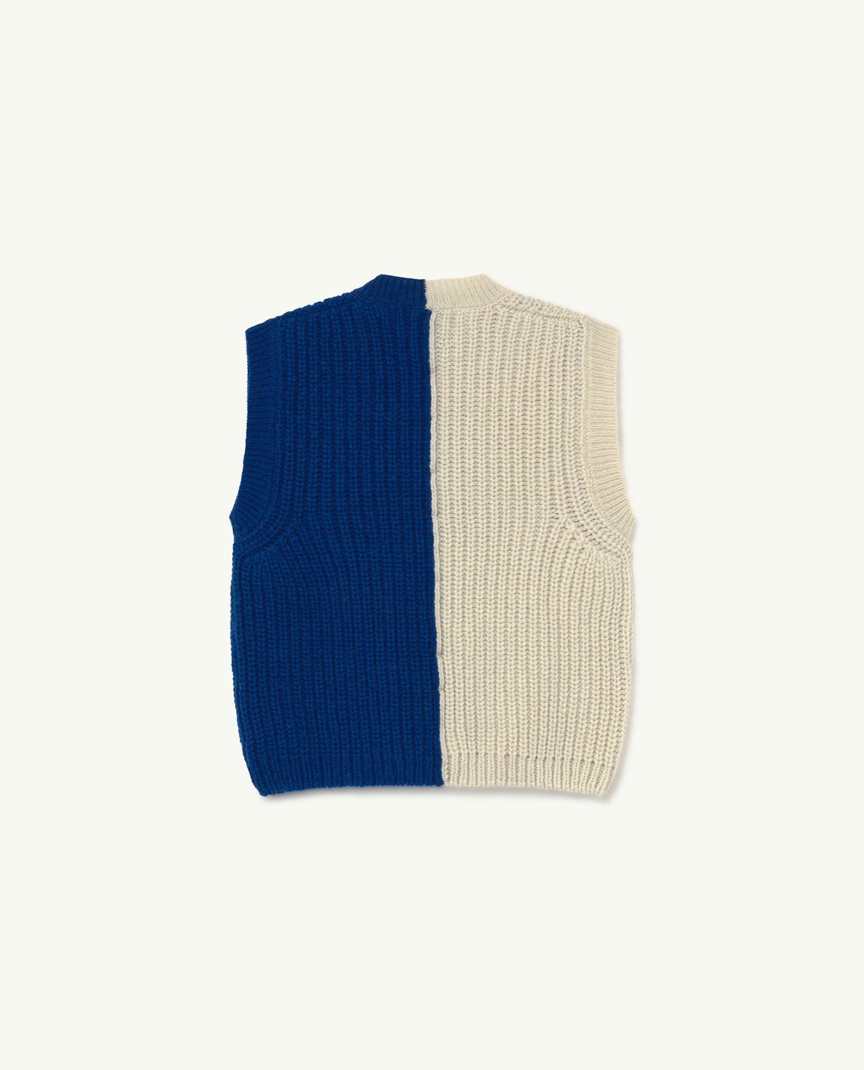 Girls Contrast Color Knit Vest
