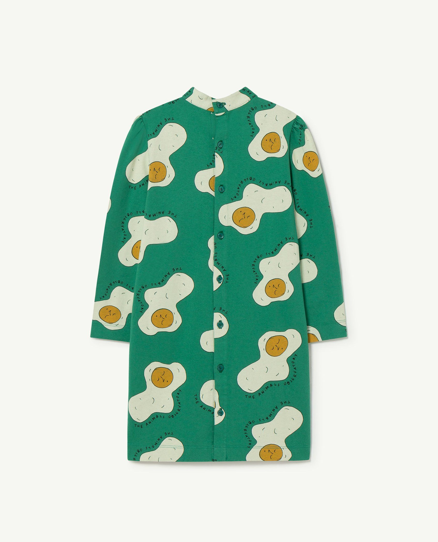 Girls Green Printed Dress