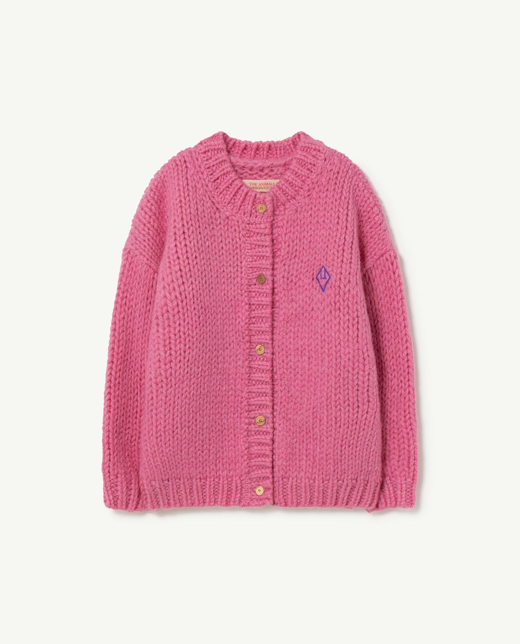 Girls Pink Wool Cardigan