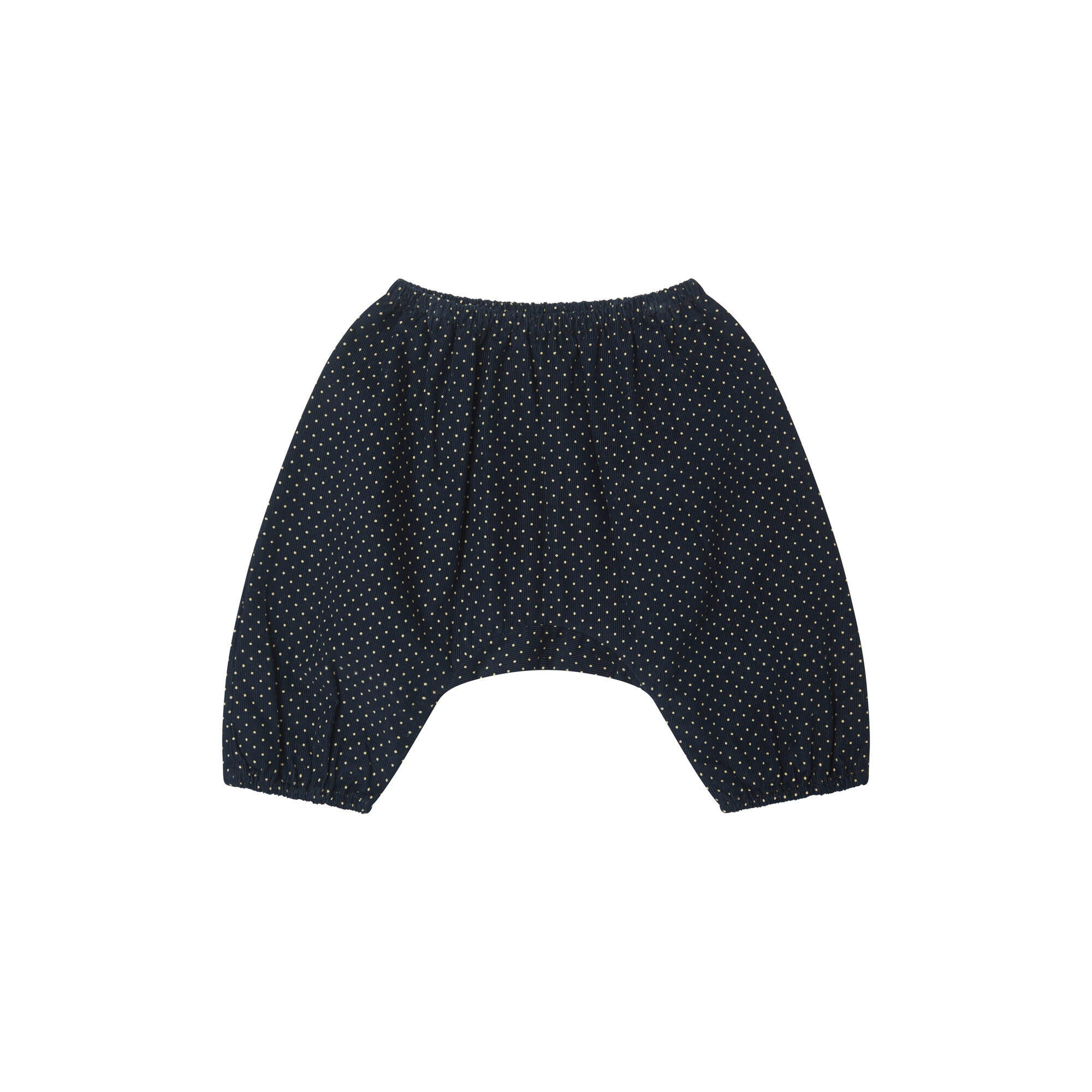 Baby Boys & Girls Navy Dots Cotton Trousers