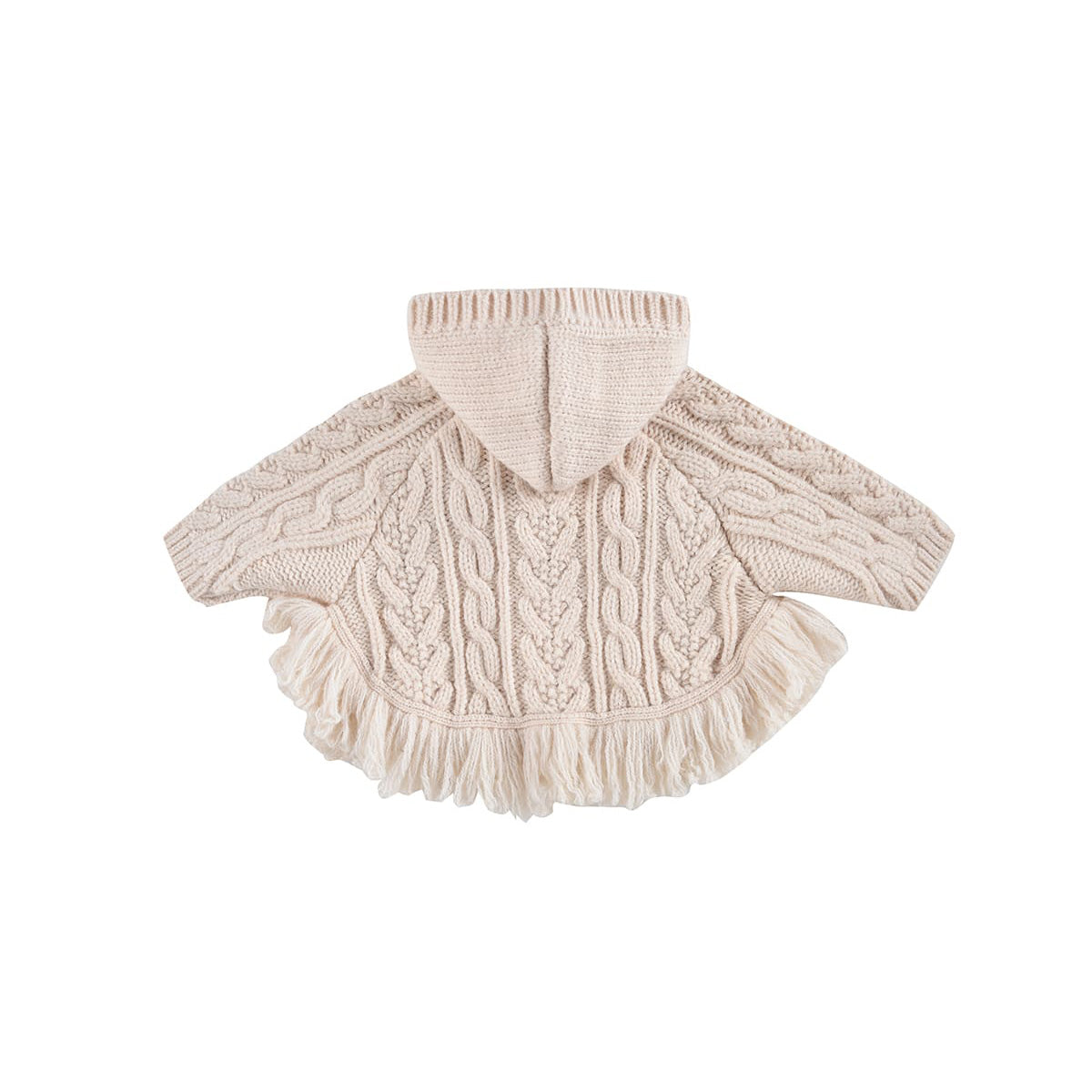 Girls White Embroidered Jacket
