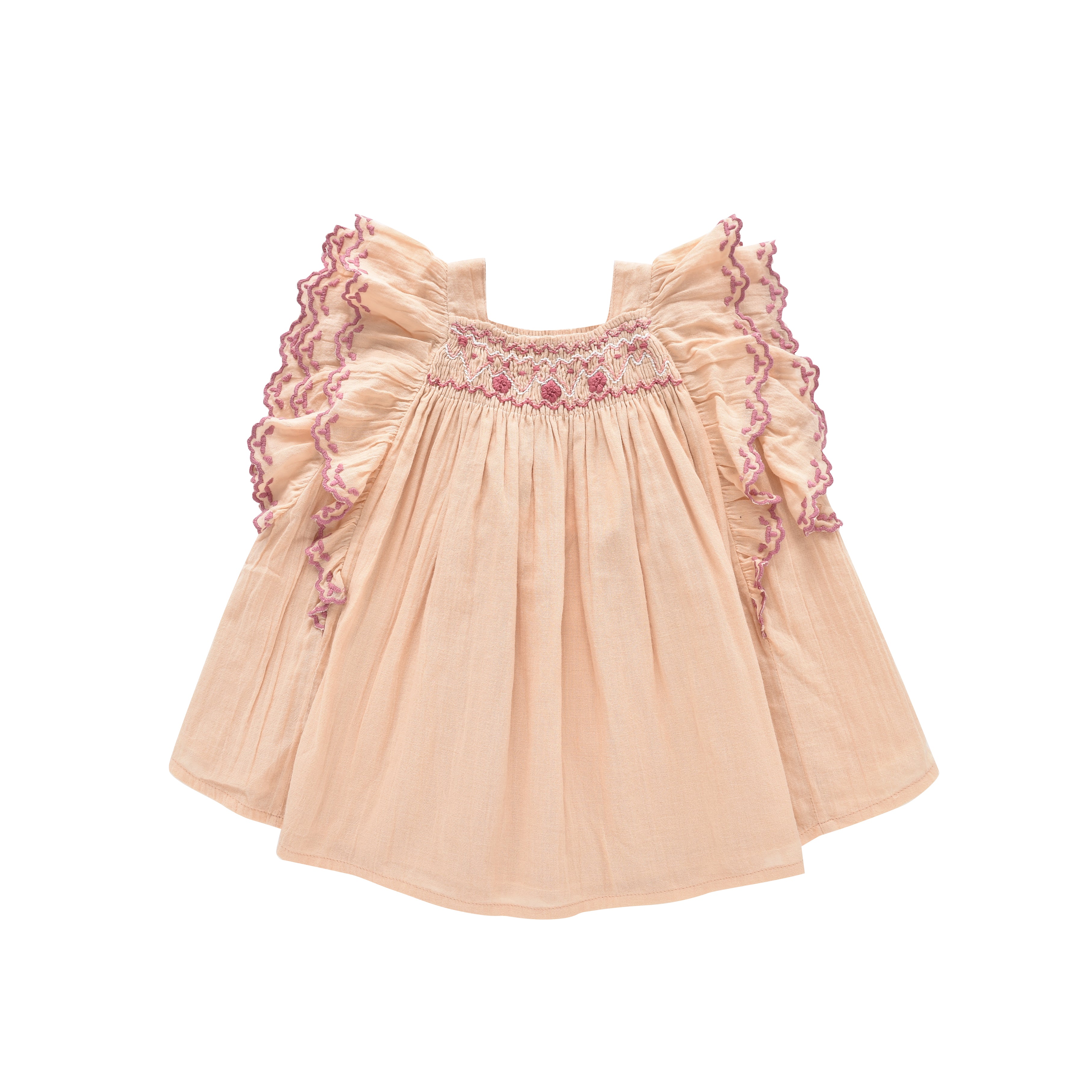 Baby Girls Rose Floral Cotton Dress