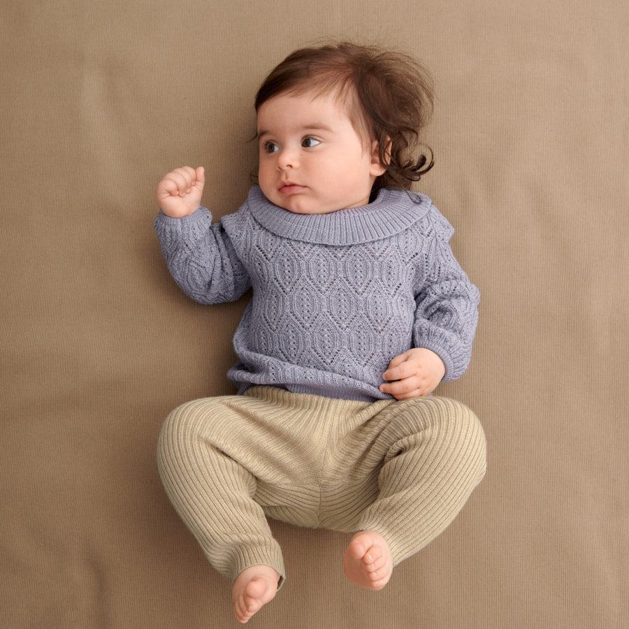 Baby Girls Light Purple Wool Sweater