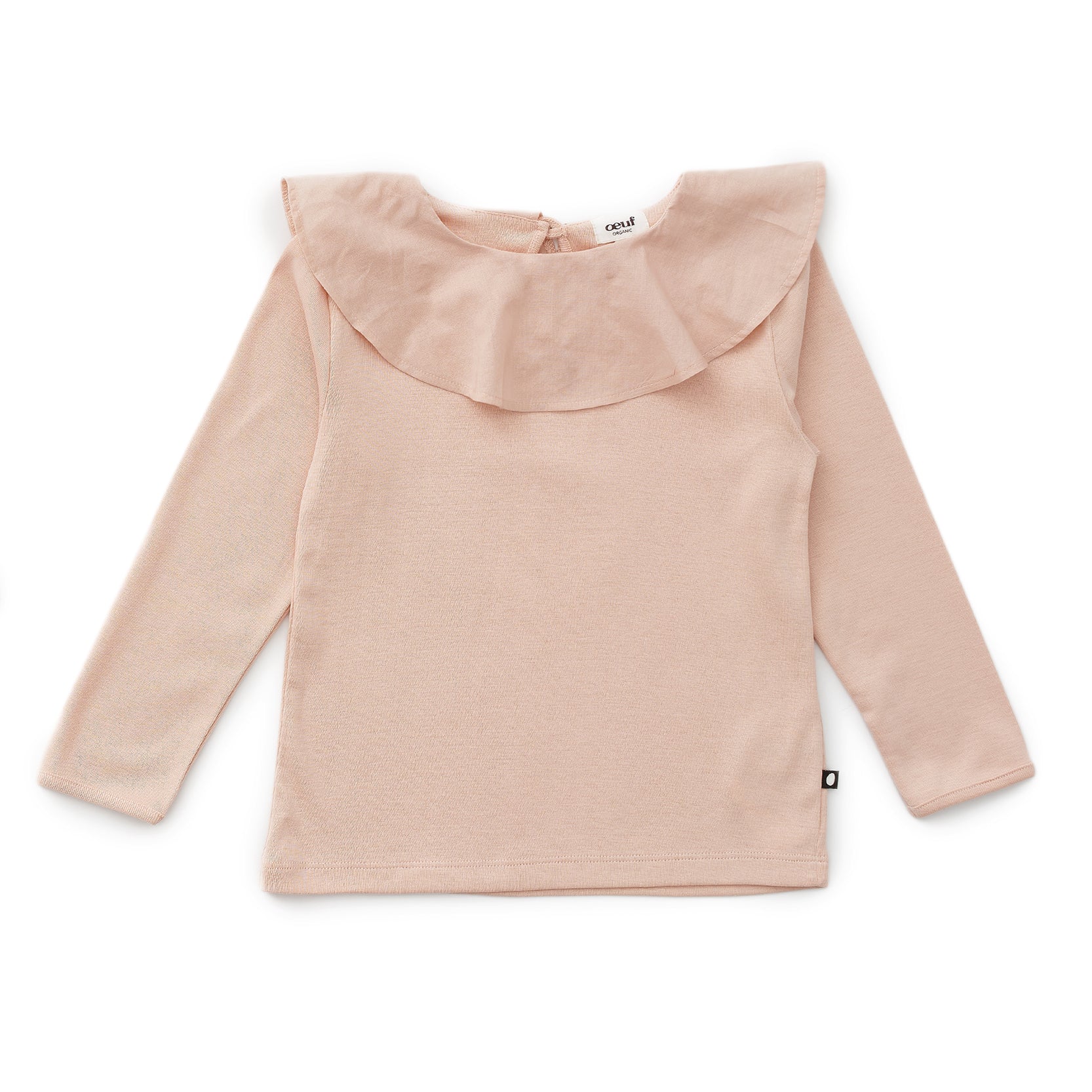 Girls Pink Ruffle Cotton Top