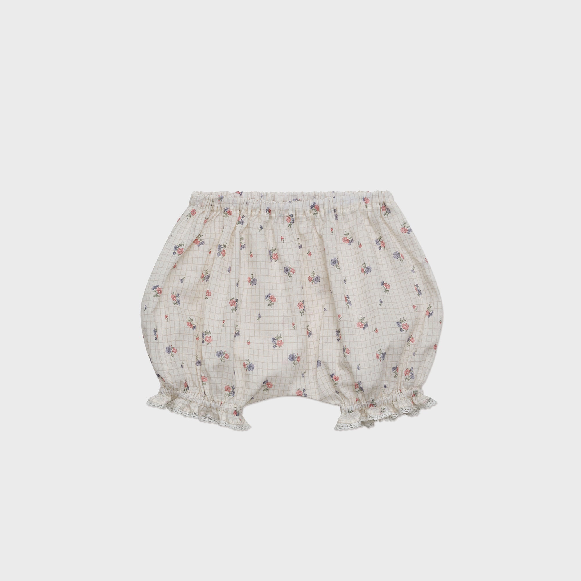 Baby Girls Pink Floral Cotton Bloomers