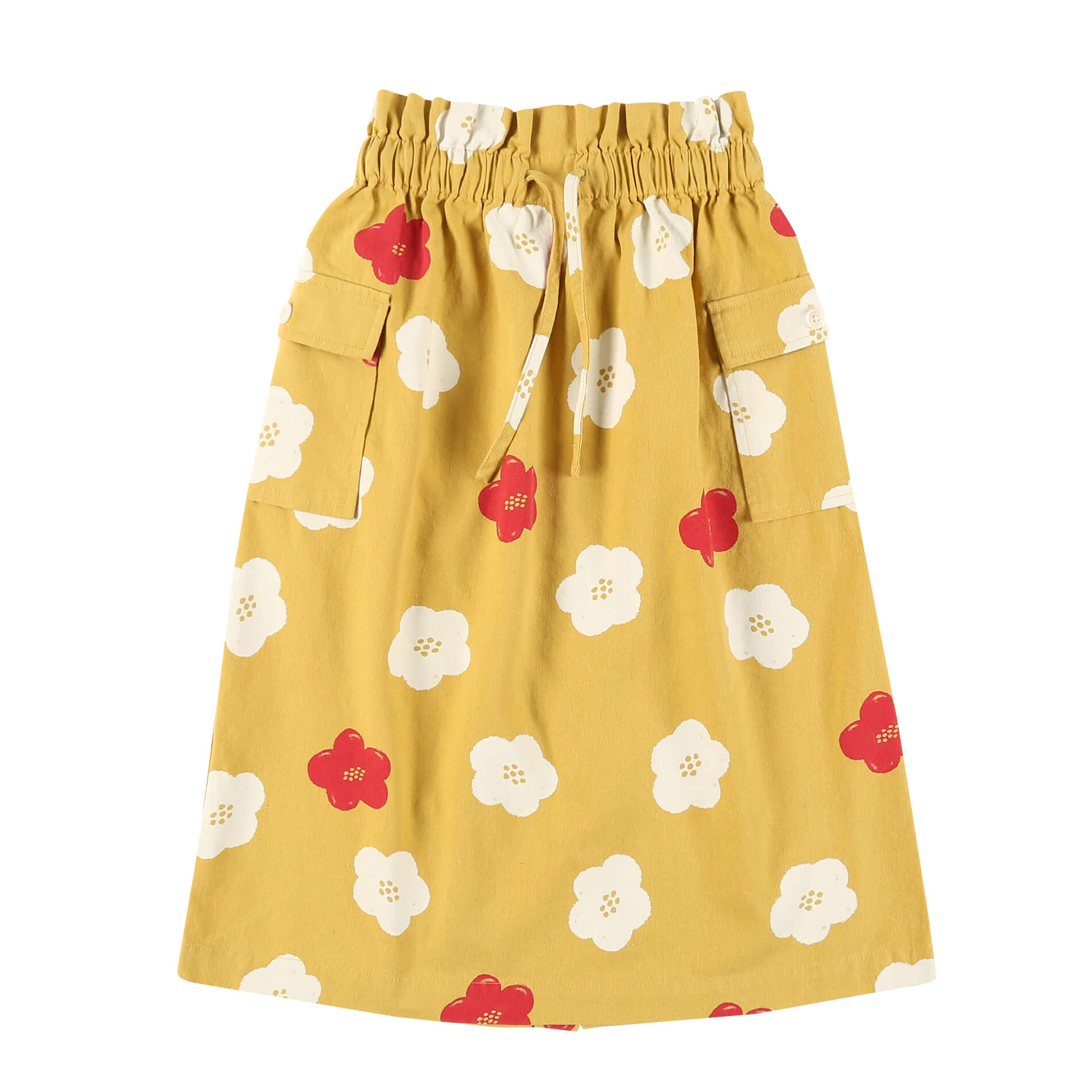 Girls Yellow Flowers Skirt