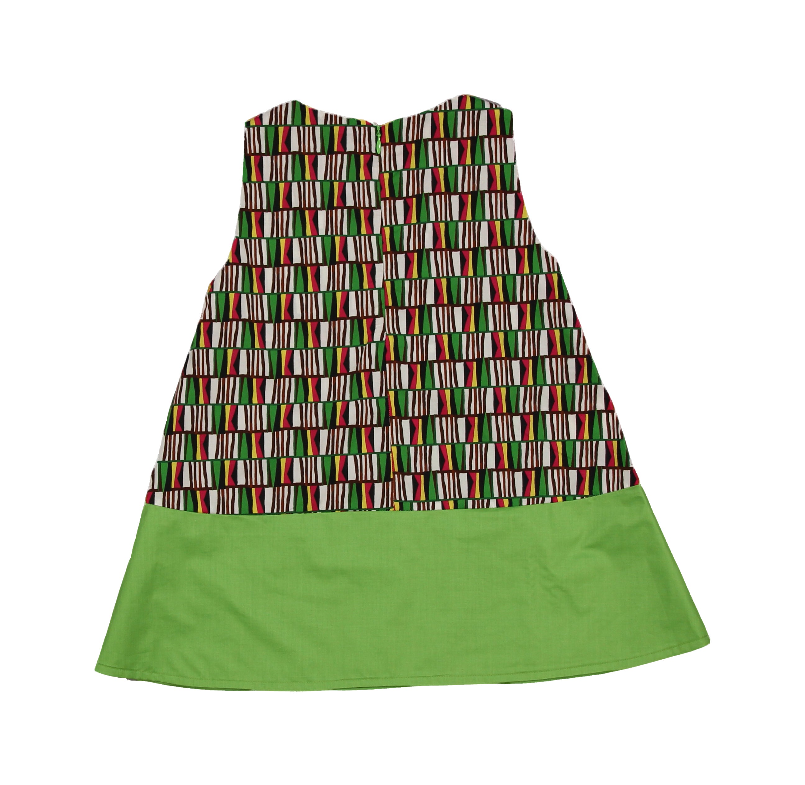 Girls Green Cotton Dress