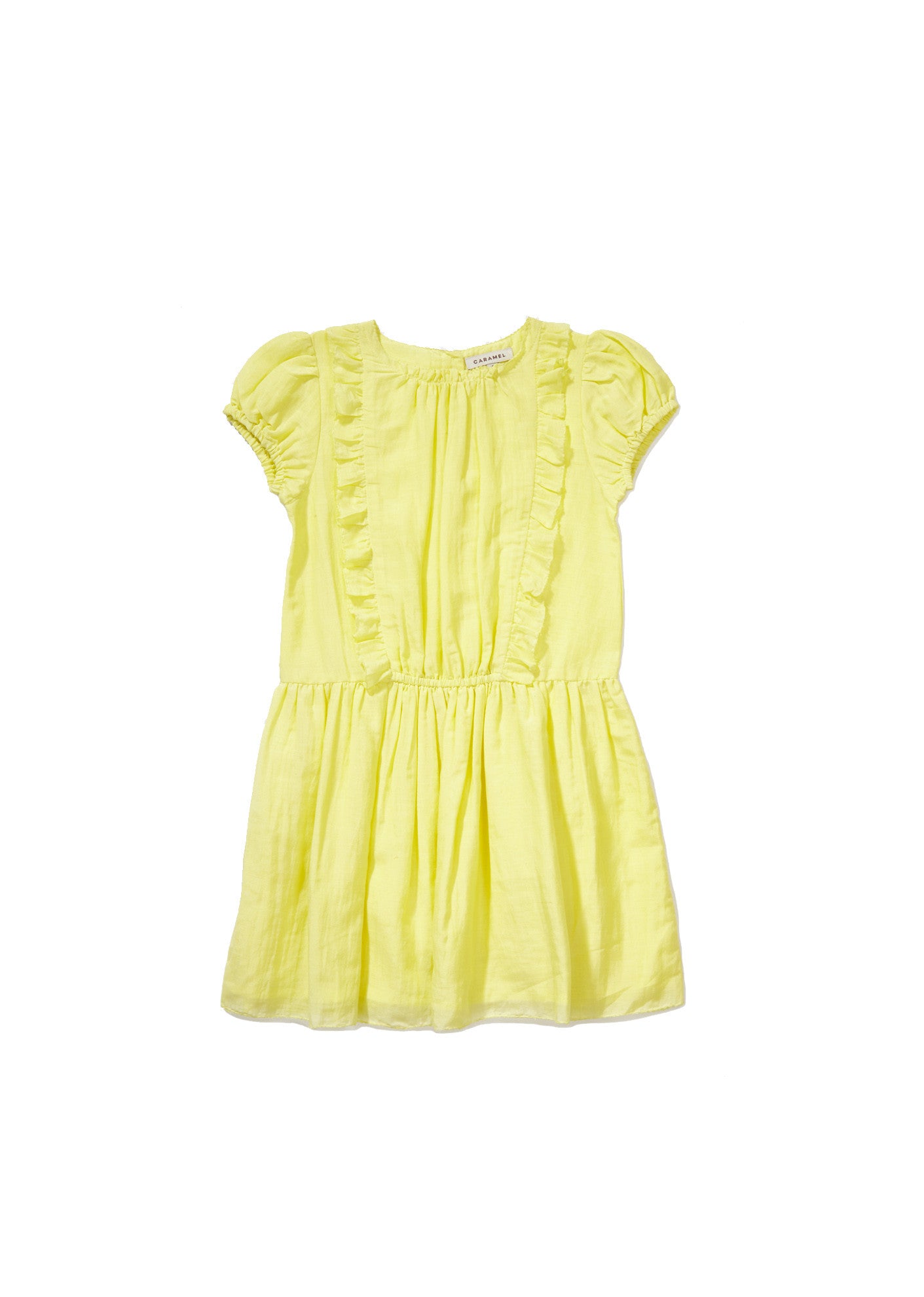 Girls Yellow Cotton Dress