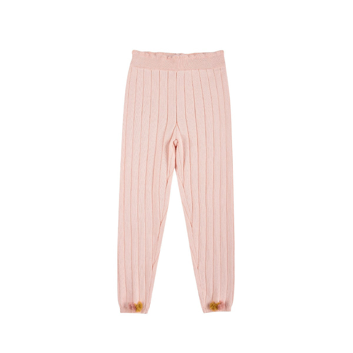 Girls Pink Cotton Leggings