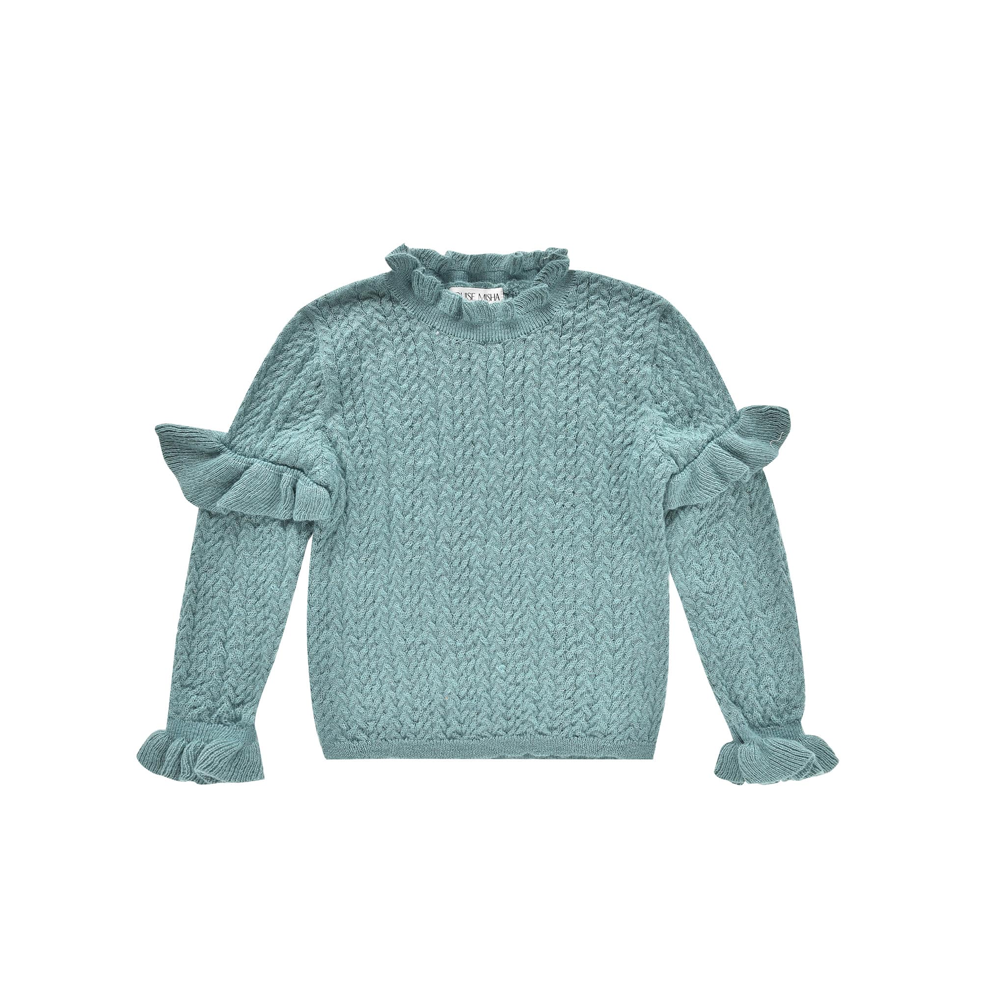 Girls Blue Knit Sweater