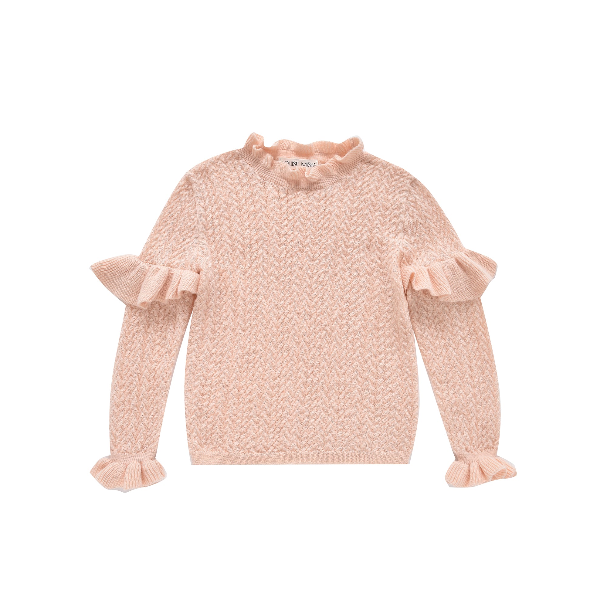 Girls Pink Knit Sweater
