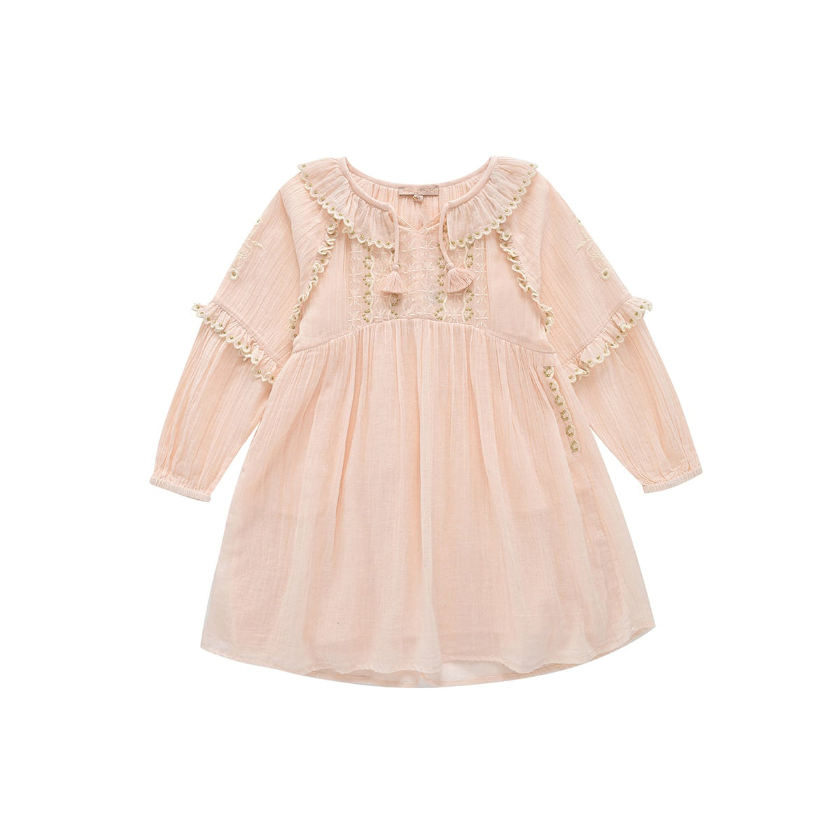 Girls Pink Cotton Dress