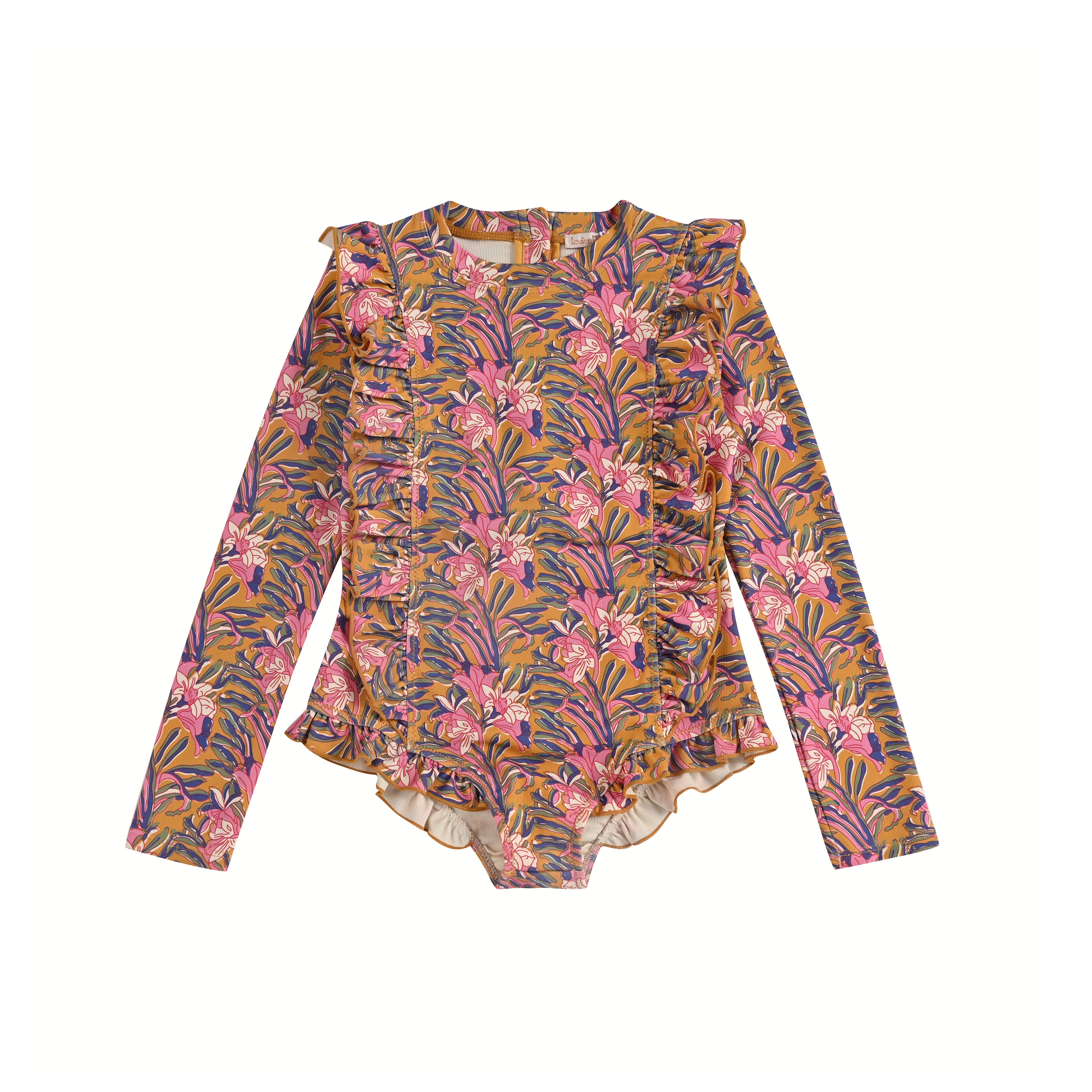 Girls Flowers Swimsuit