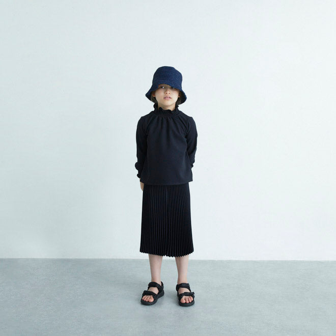 Girls Navy Pleated Skirt