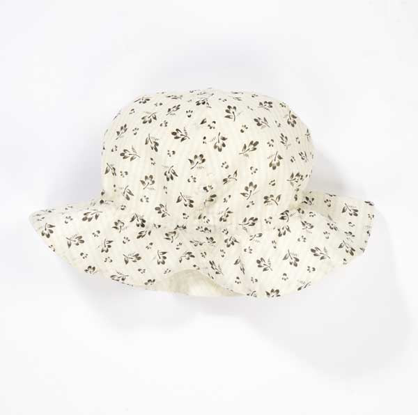 Girls White Printing Hat