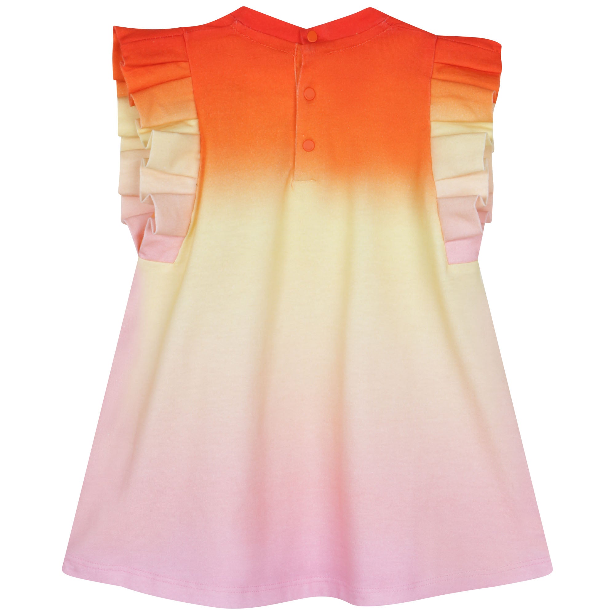 Baby Girls Multicolor Logo Cotton Dress