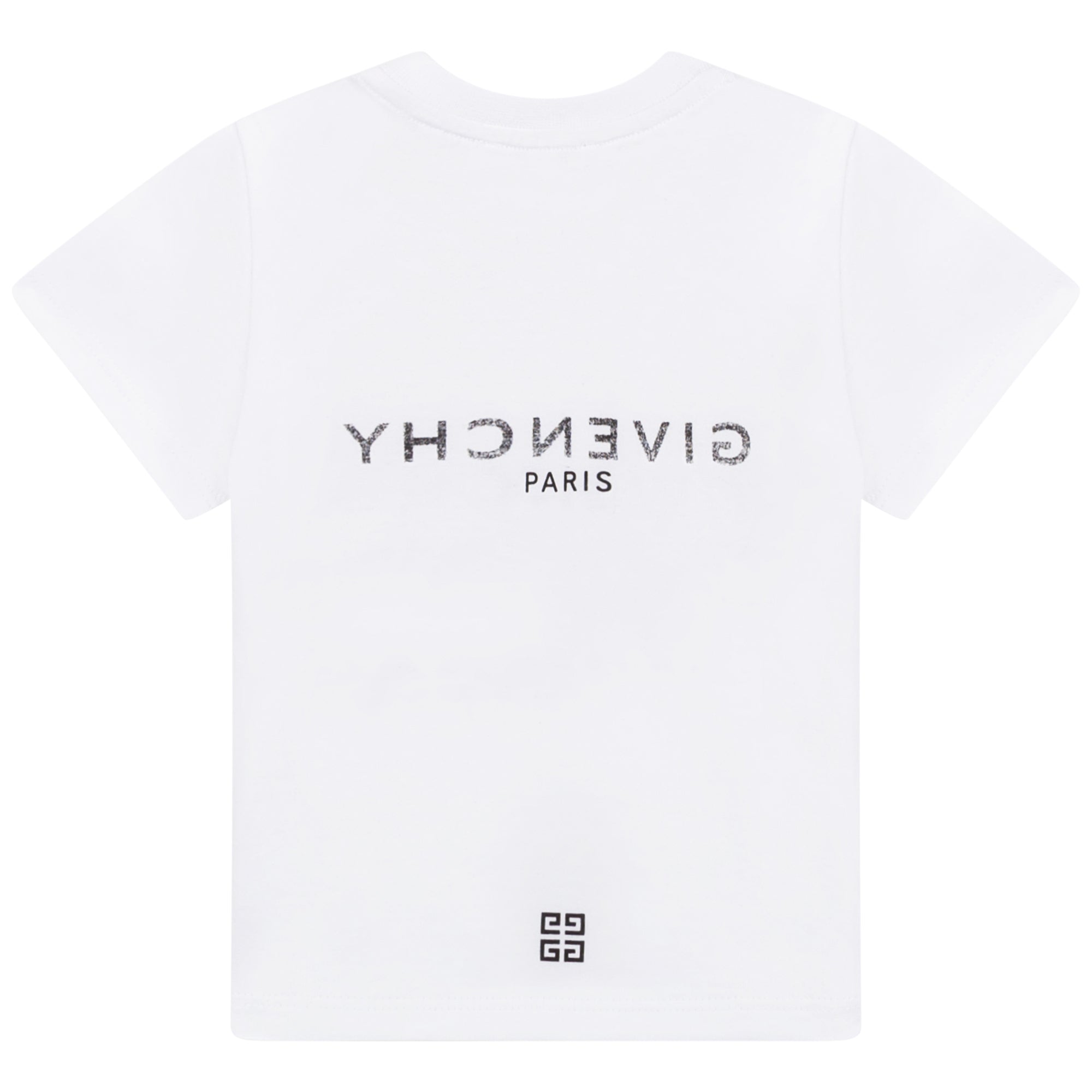 Baby Boys White Logo Cotton T-Shirt