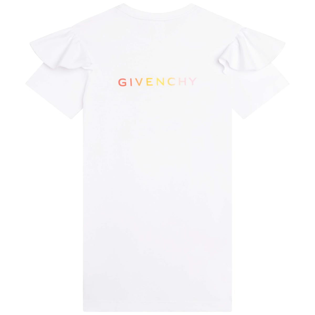 Girls White Logo Dress