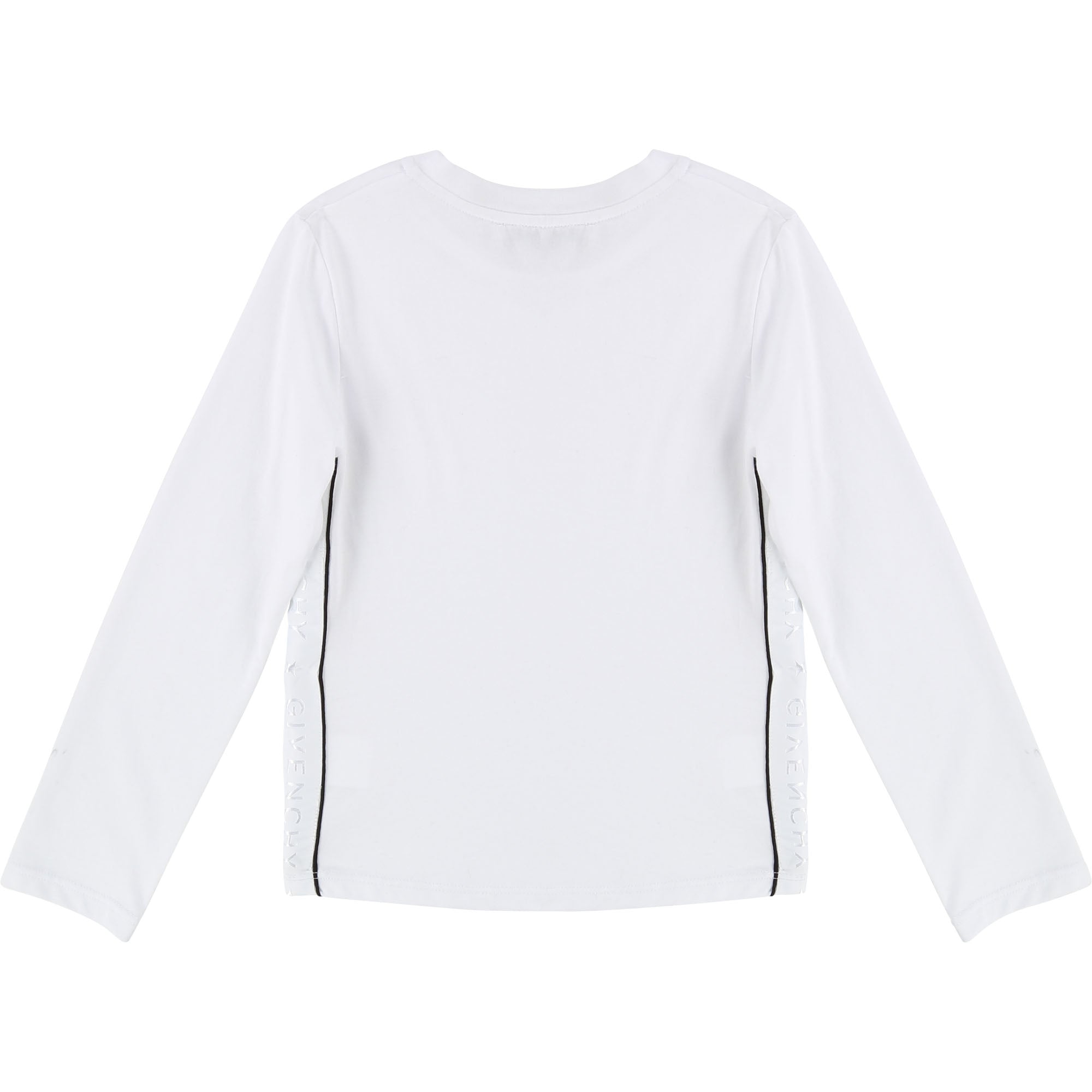 Girls White Logo Cotton T-shirt