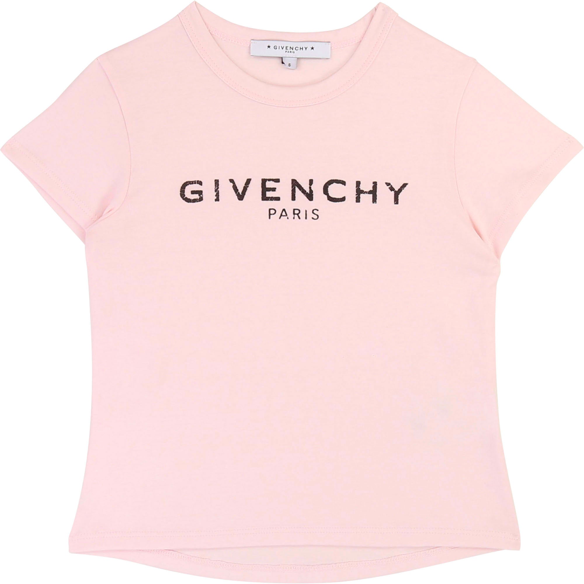 Girls Pink Logo Cotton T-shirt
